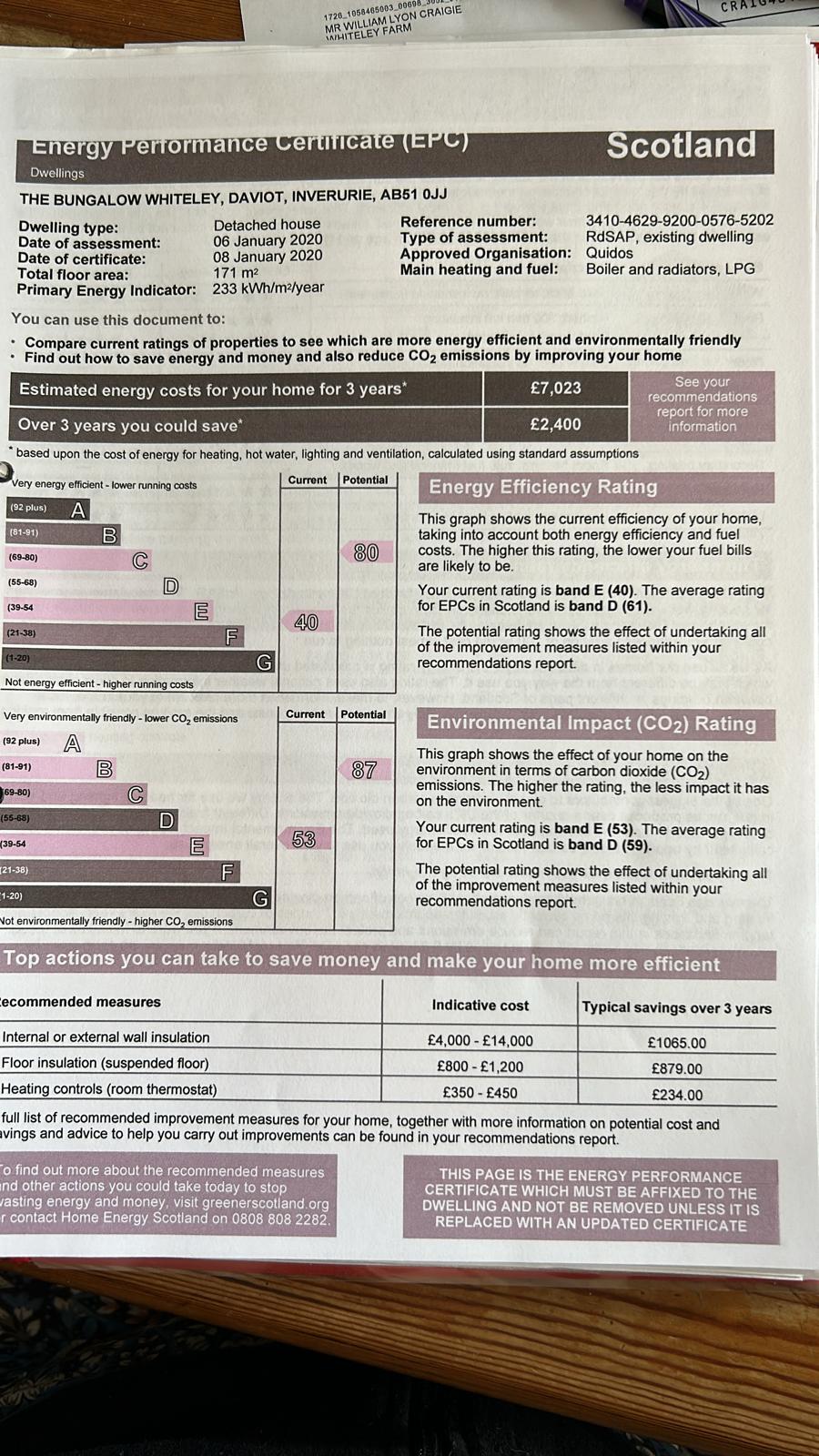 5 bed detached house to rent in Whiteley, Inverurie - Property EPC