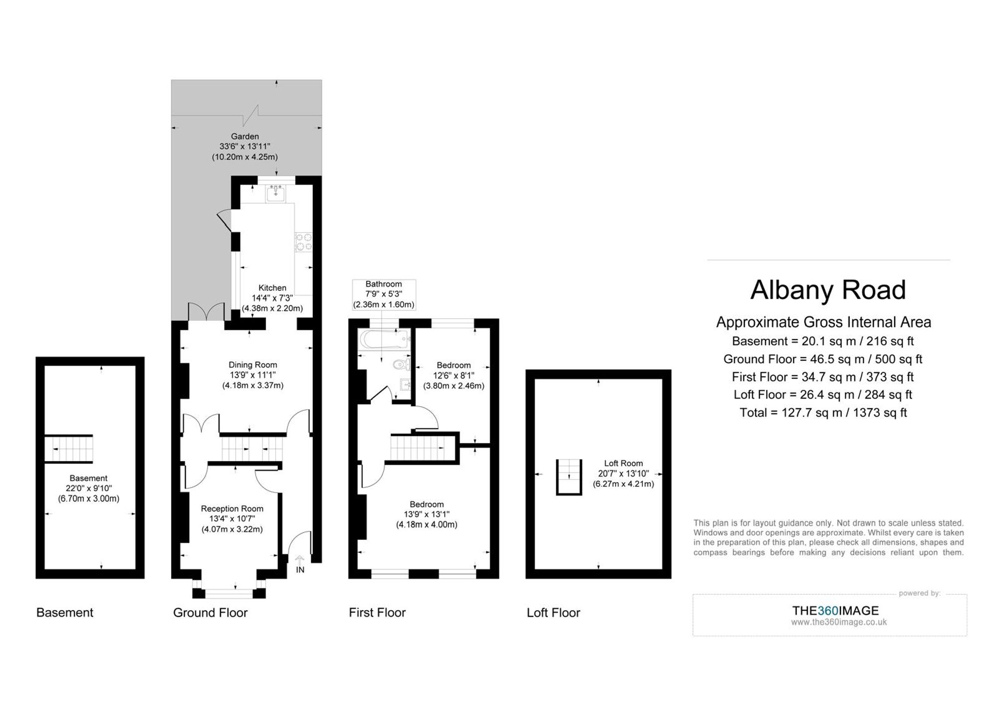2 bed mid-terraced house for sale in Albany Road, Walthamstow, E17 - Property floorplan