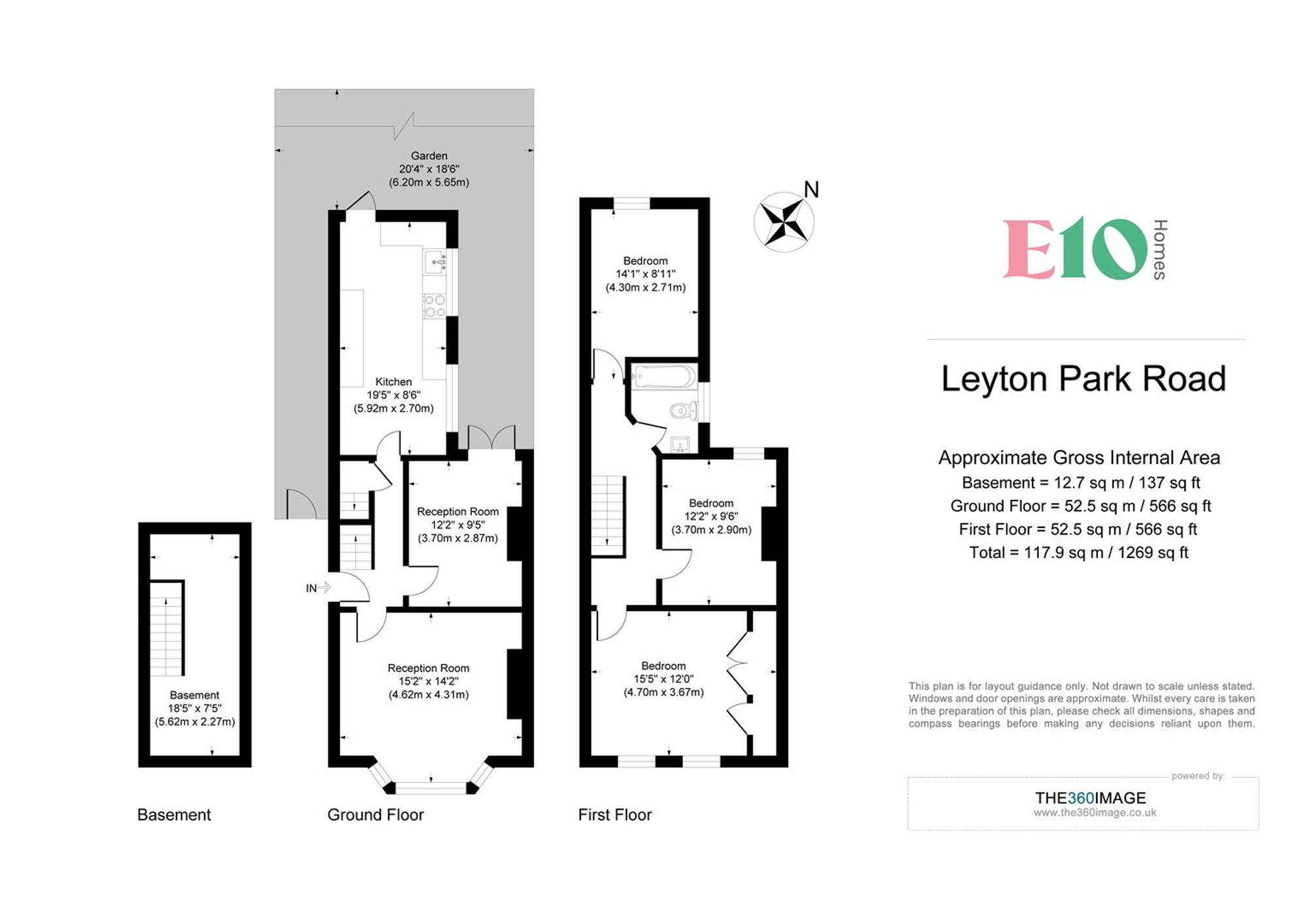 3 bed terraced house for sale in Leyton Park Road, Leyton E10 - Property floorplan
