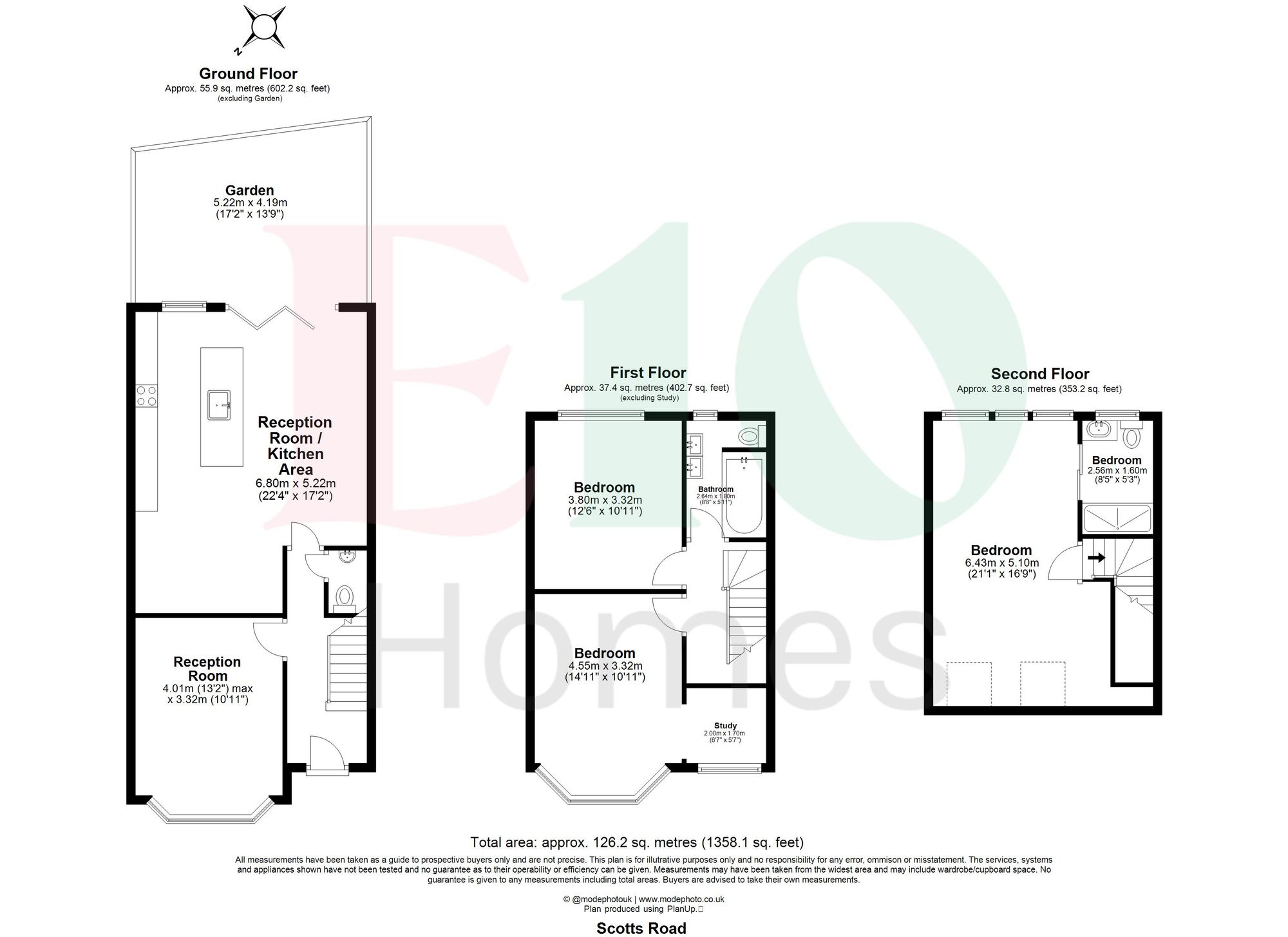 3 bed terraced house for sale in Scotts Road, Leyton, E10 - Property floorplan