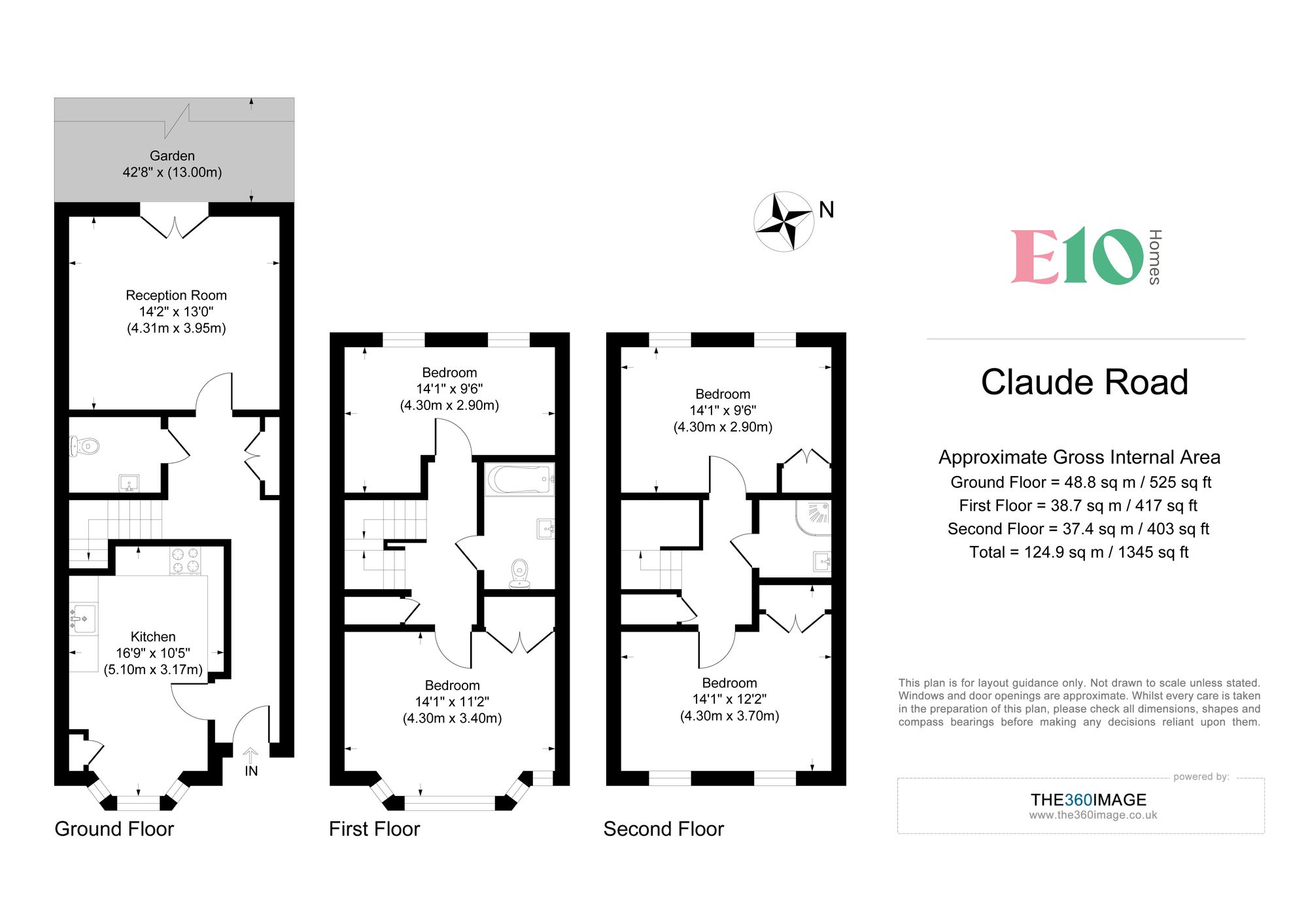 4 bed terraced house for sale in Claude Road, Leyton, E10 - Property floorplan