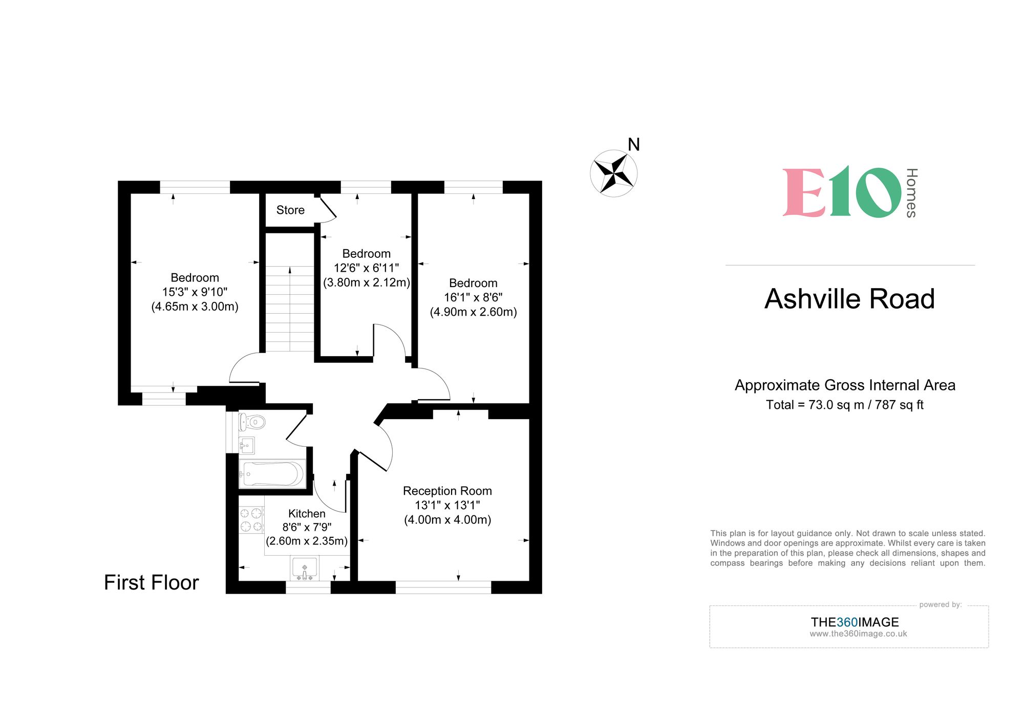 3 bed house to rent in Ashville Road, Leytonstone, E11 - Property floorplan