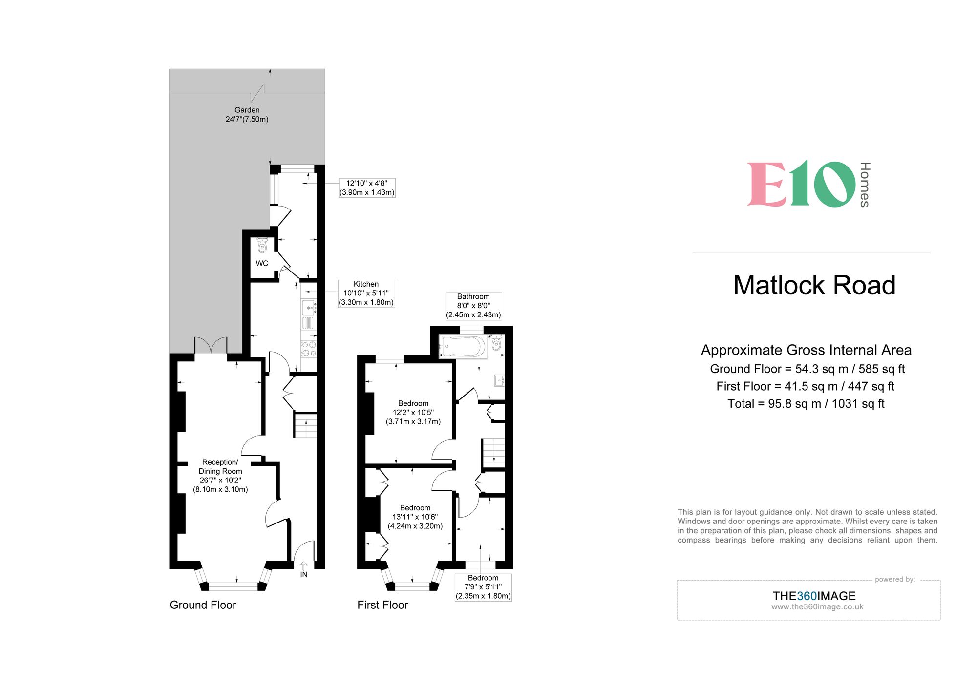 3 bed house for sale in Matlock Road, Leyton, E10 - Property floorplan