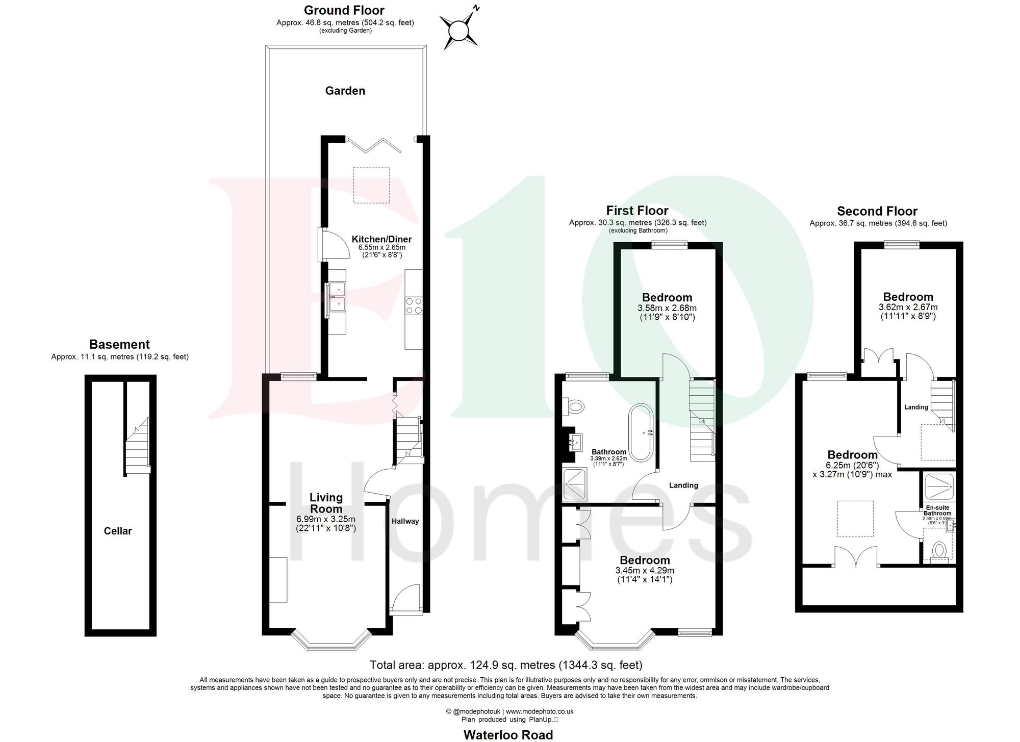 4 bed terraced house for sale in Waterloo Road, Leyton, E10 - Property floorplan