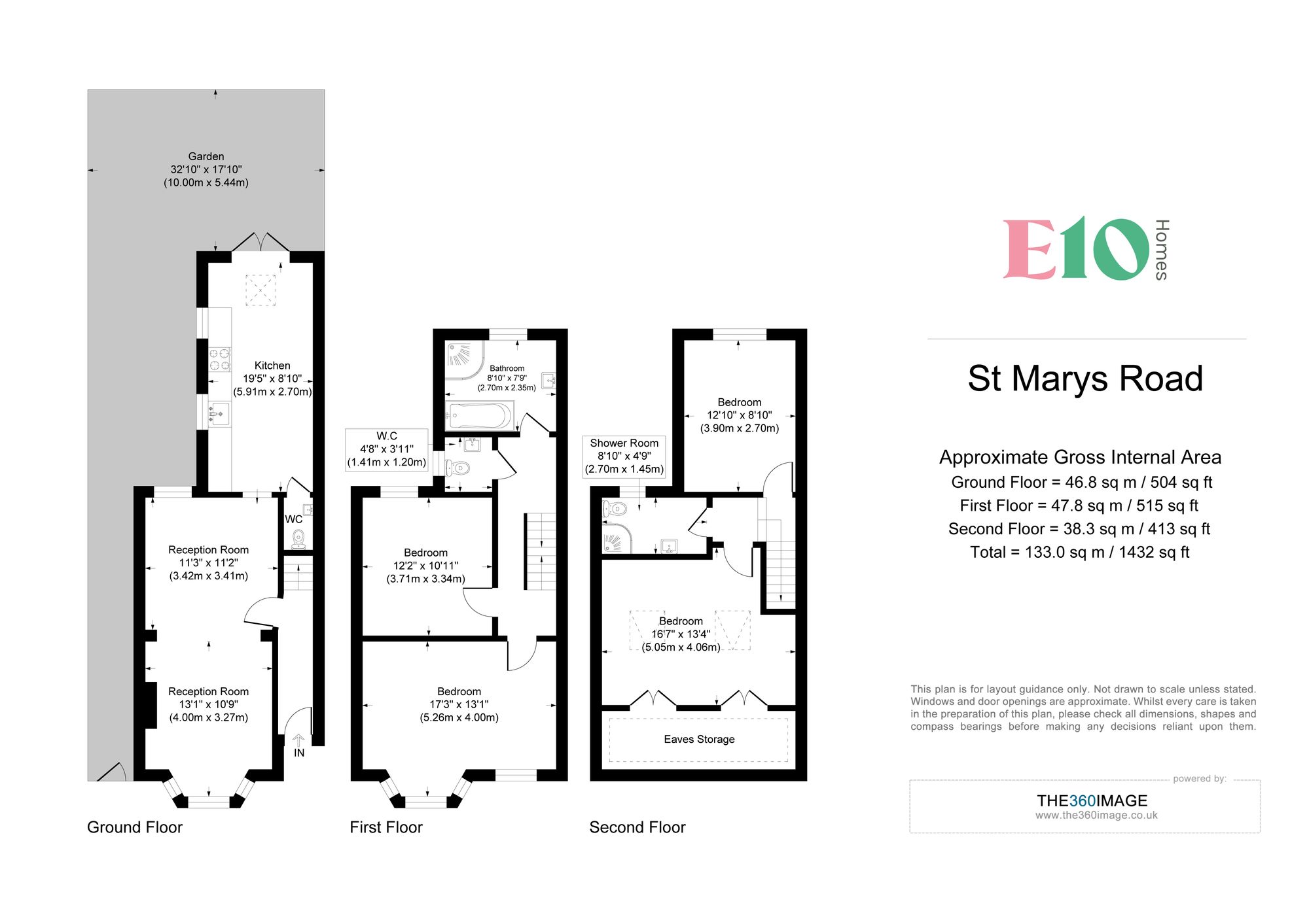 4 bed terraced house for sale in St. Marys Road, Leyton, E10 - Property floorplan