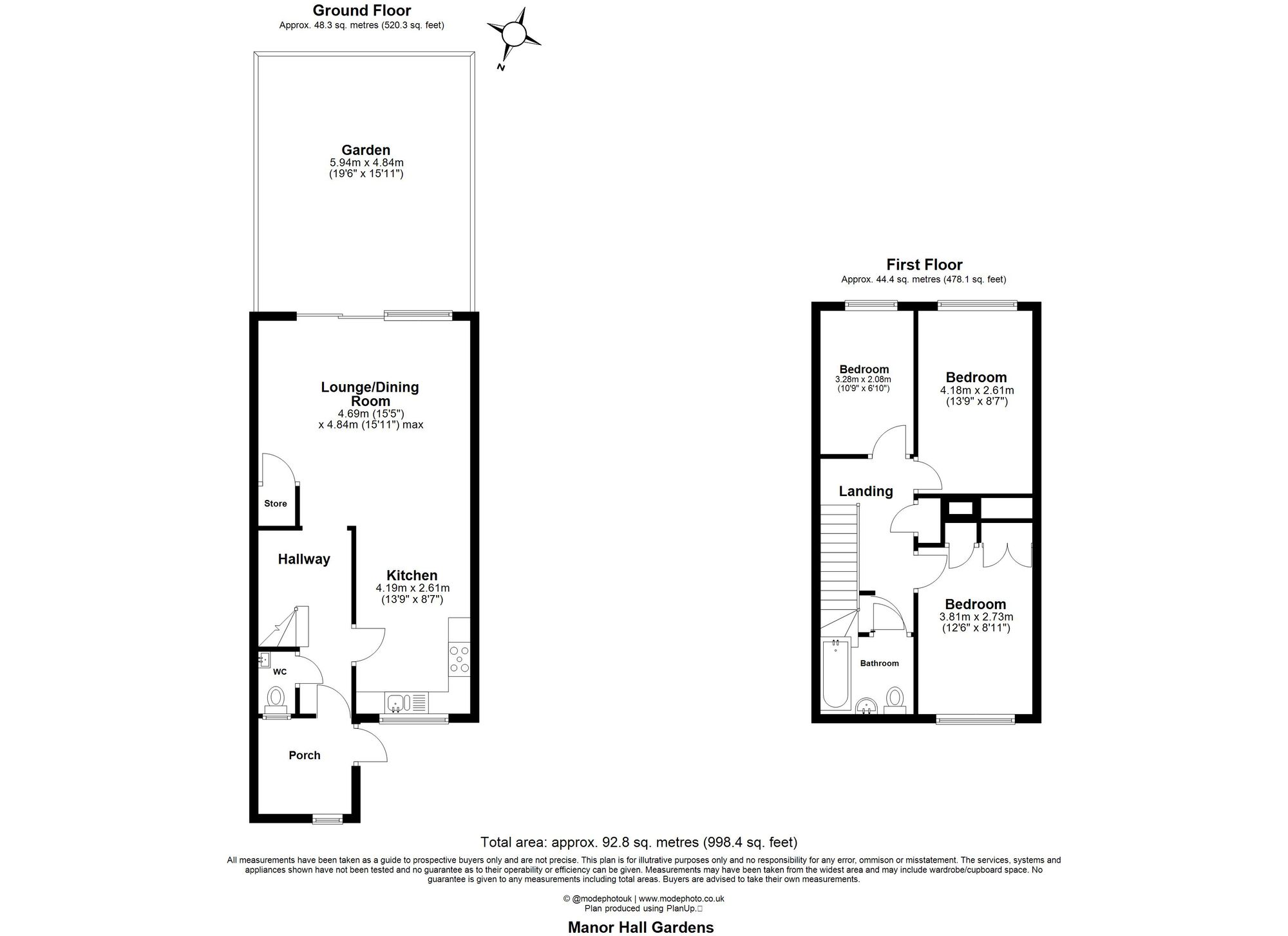 3 bed semi-detached house for sale in Manorhall Gardens, Leyton, E10 - Property floorplan