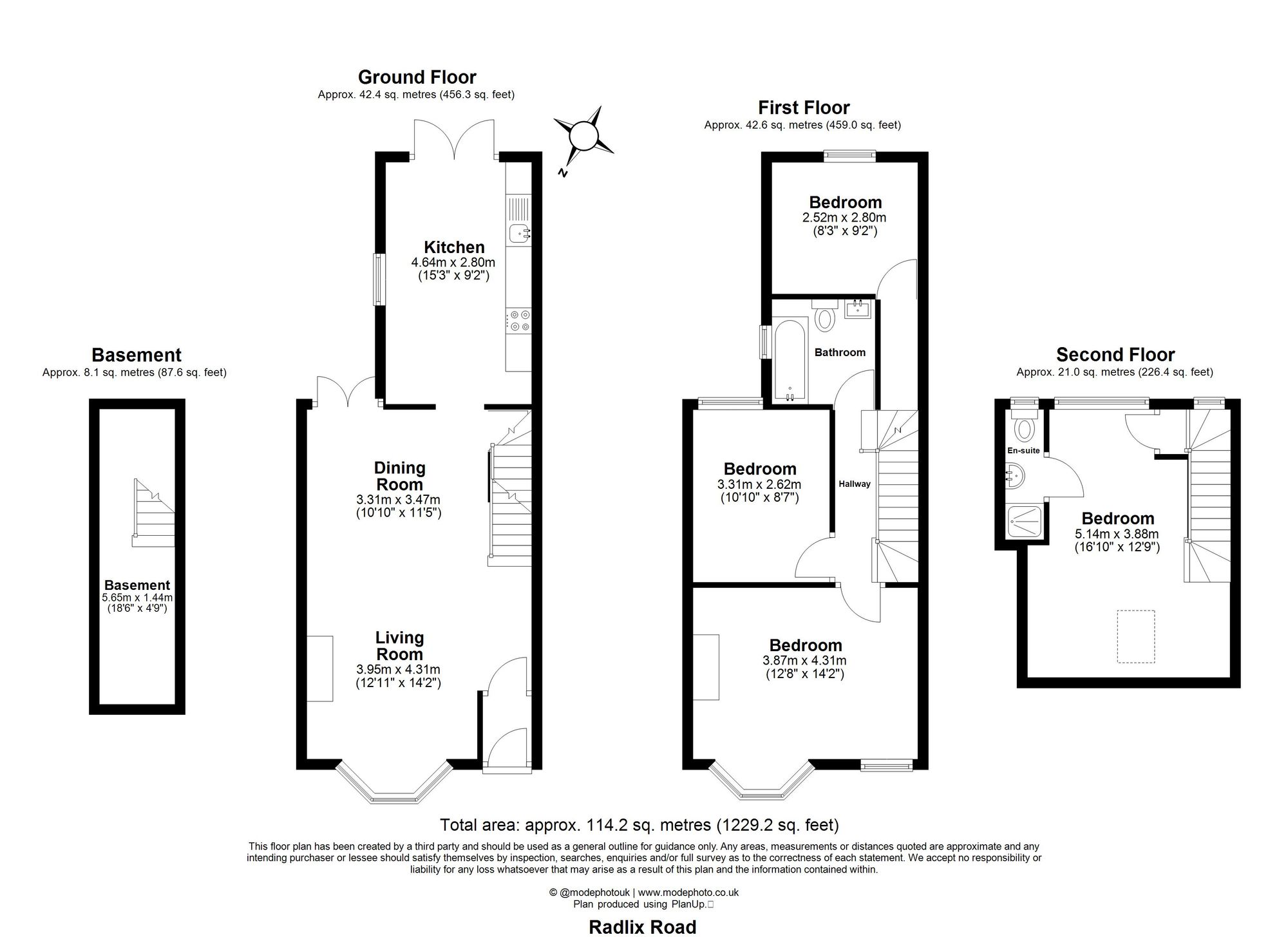 4 bed house for sale in Radlix Road, London, E10 - Property floorplan