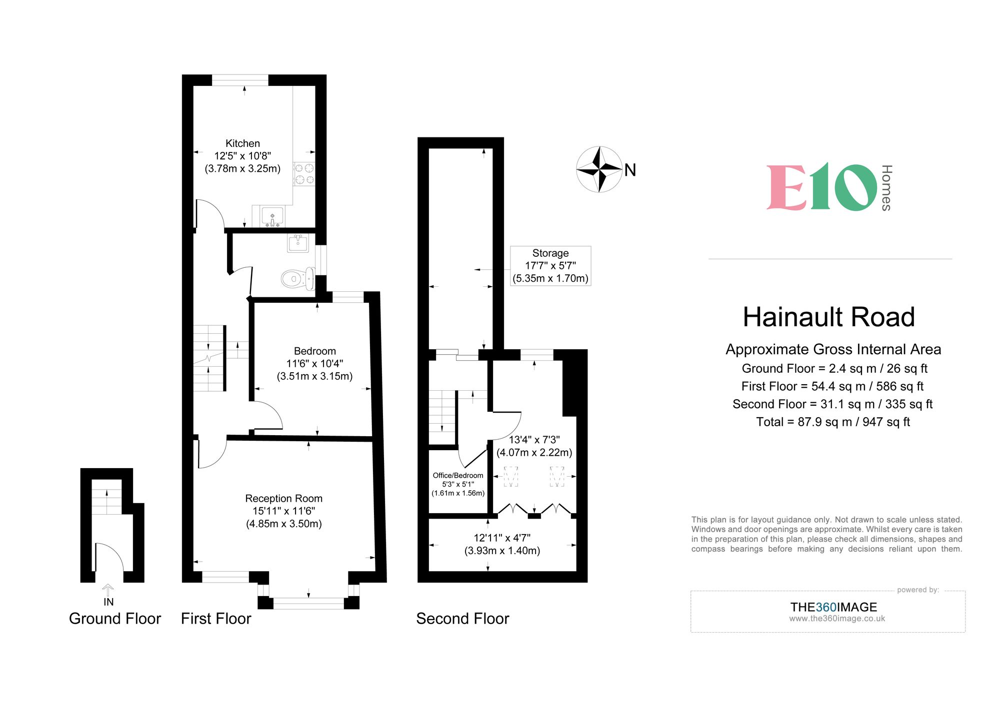 2 bed flat to rent in Hainault Road, Leytonstone, E11 - Property floorplan