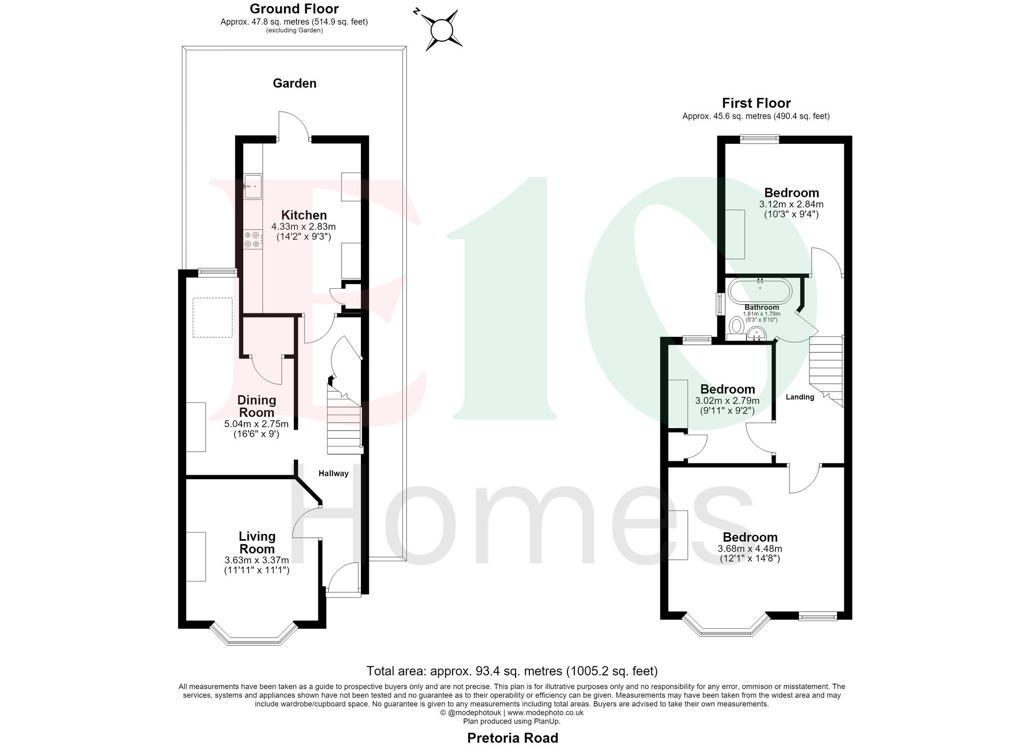 3 bed end of terrace house for sale in Pretoria Road, Leytonstone, E11 - Property floorplan