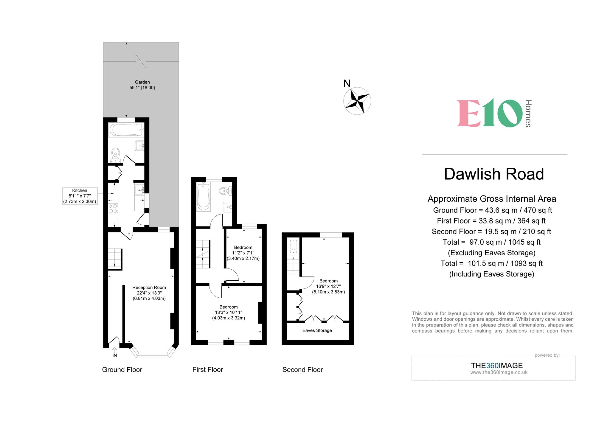 3 bed house to rent in Dawlish Road, Leyton, E10 - Property floorplan
