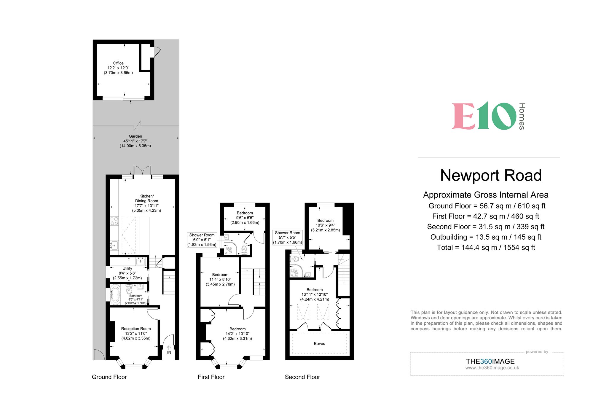5 bed semi-detached house for sale in Newport Road, Leyton, E10 - Property floorplan