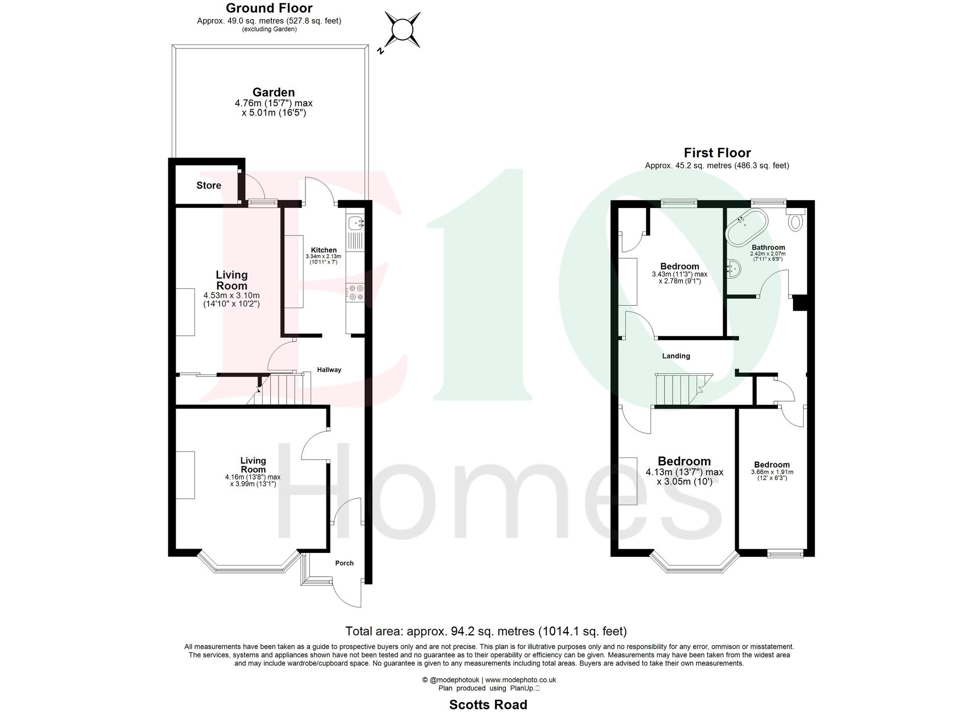 3 bed terraced house for sale in Scotts Road, Leyton, E10 - Property floorplan
