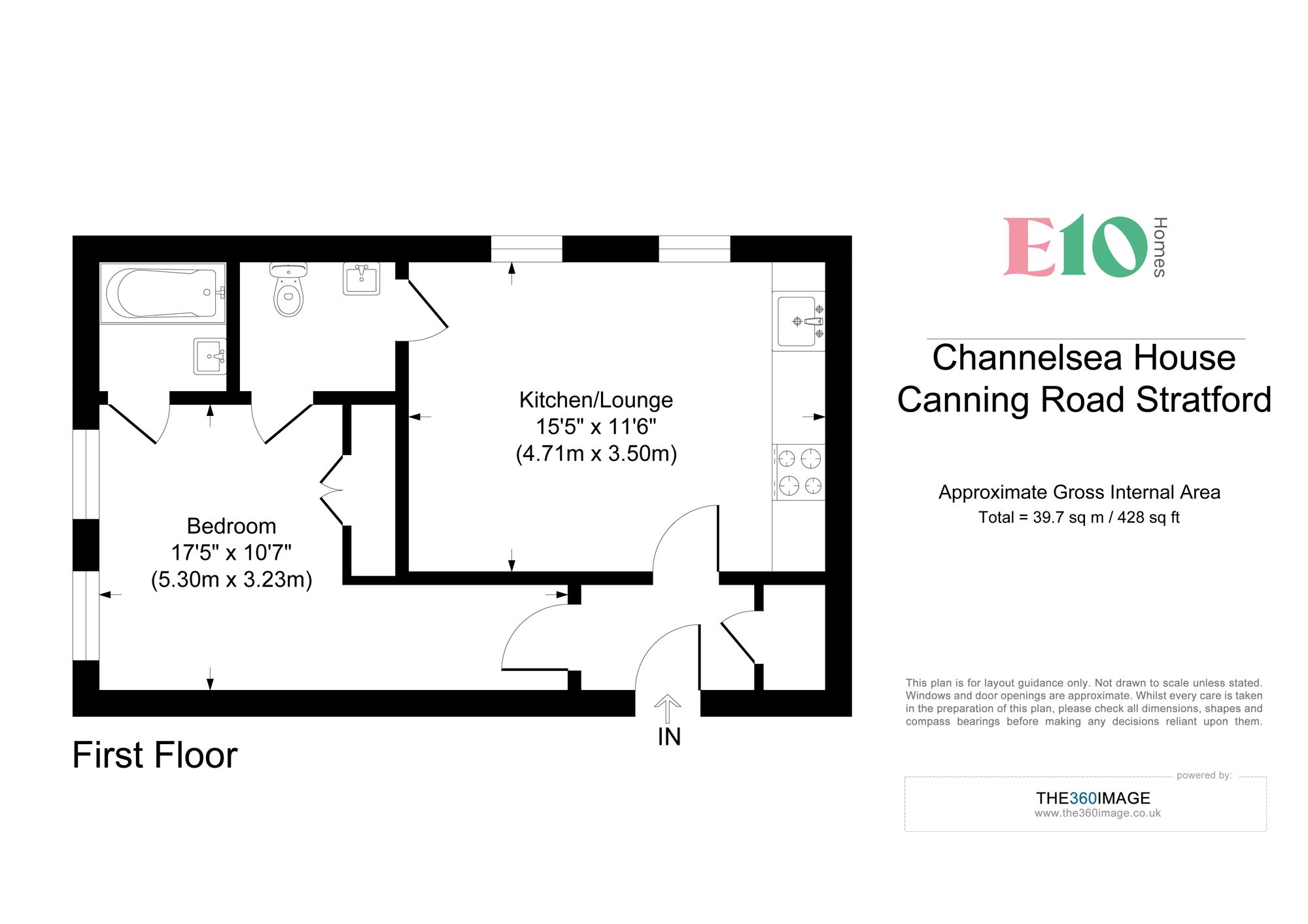 1 bed apartment for sale in Canning Road, Channelsea House, E15 - Property floorplan