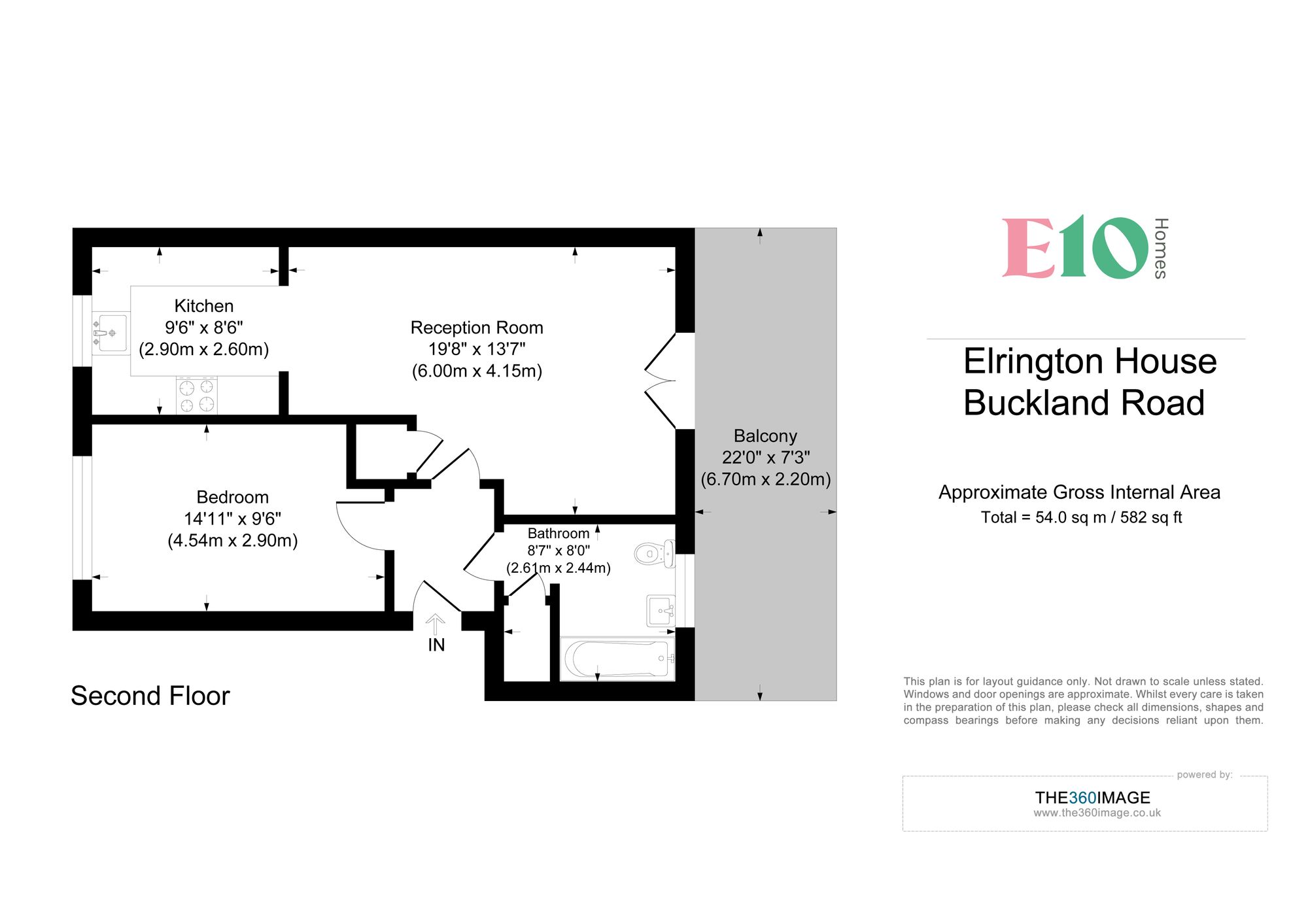 1 bed apartment for sale in Buckland Road, London, E10 - Property floorplan