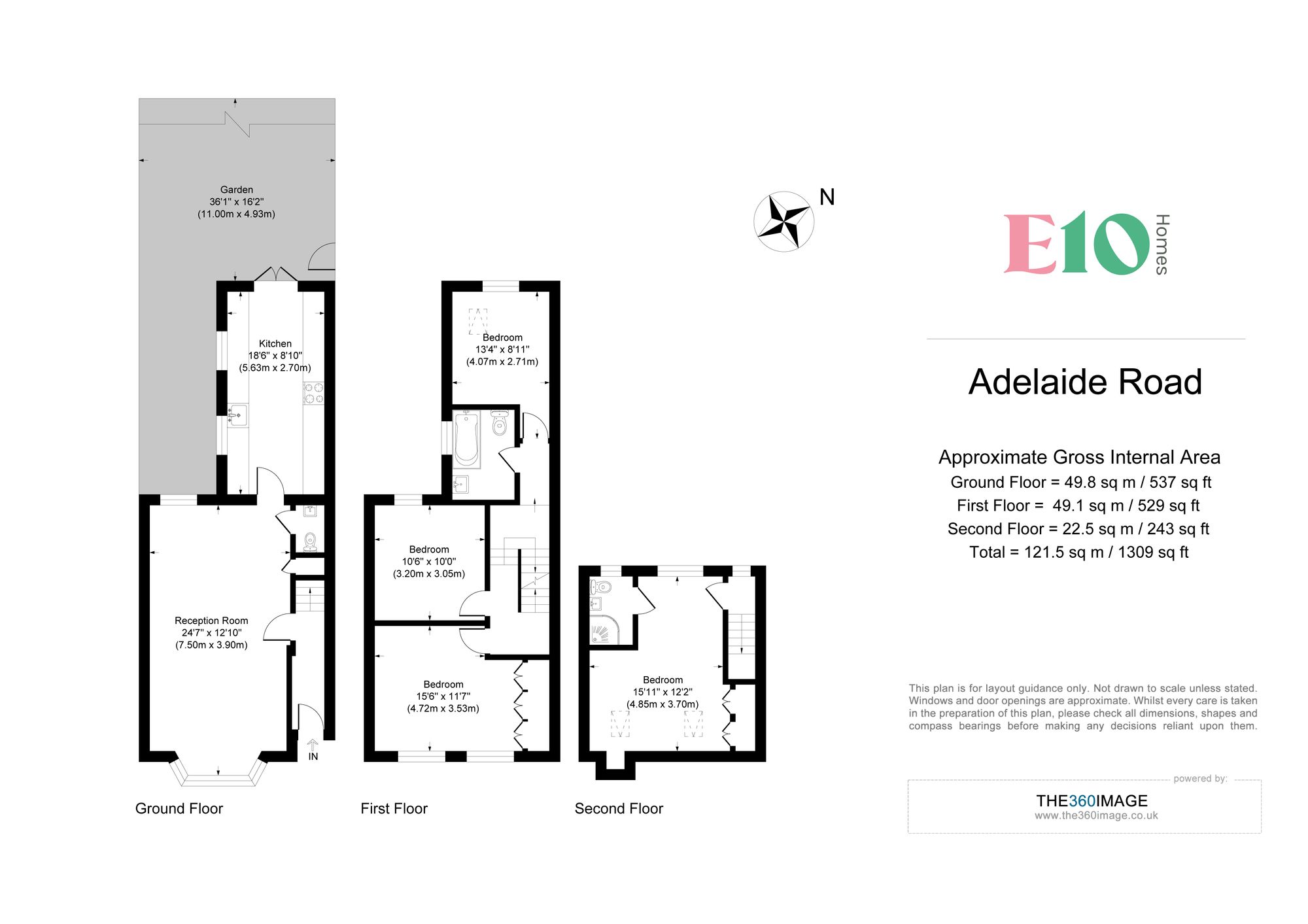 4 bed end of terrace house for sale in Adelaide Road, Leyton, E10 - Property floorplan