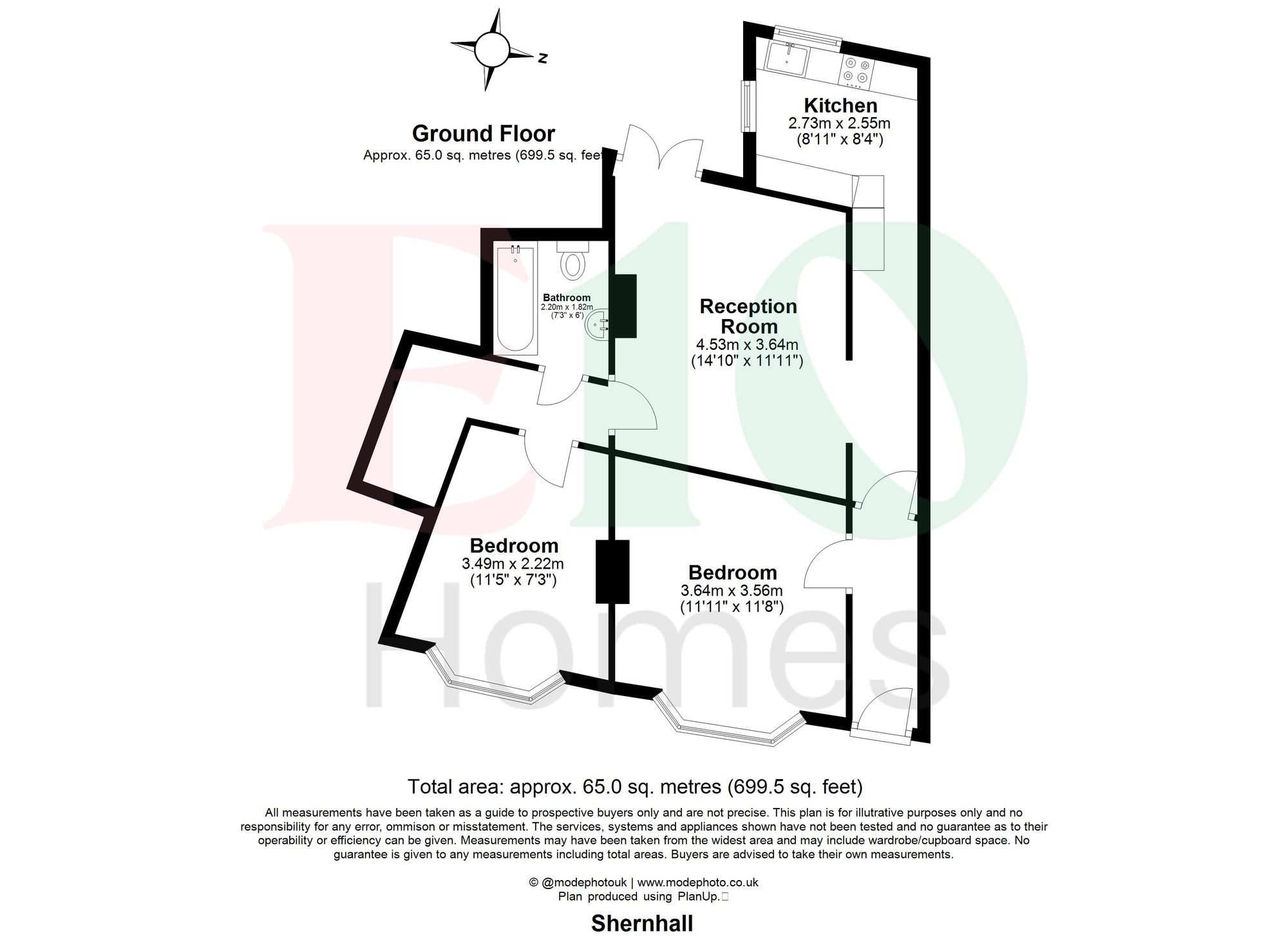2 bed flat for sale in Shernhall Street, Walthamstow, E17 - Property floorplan