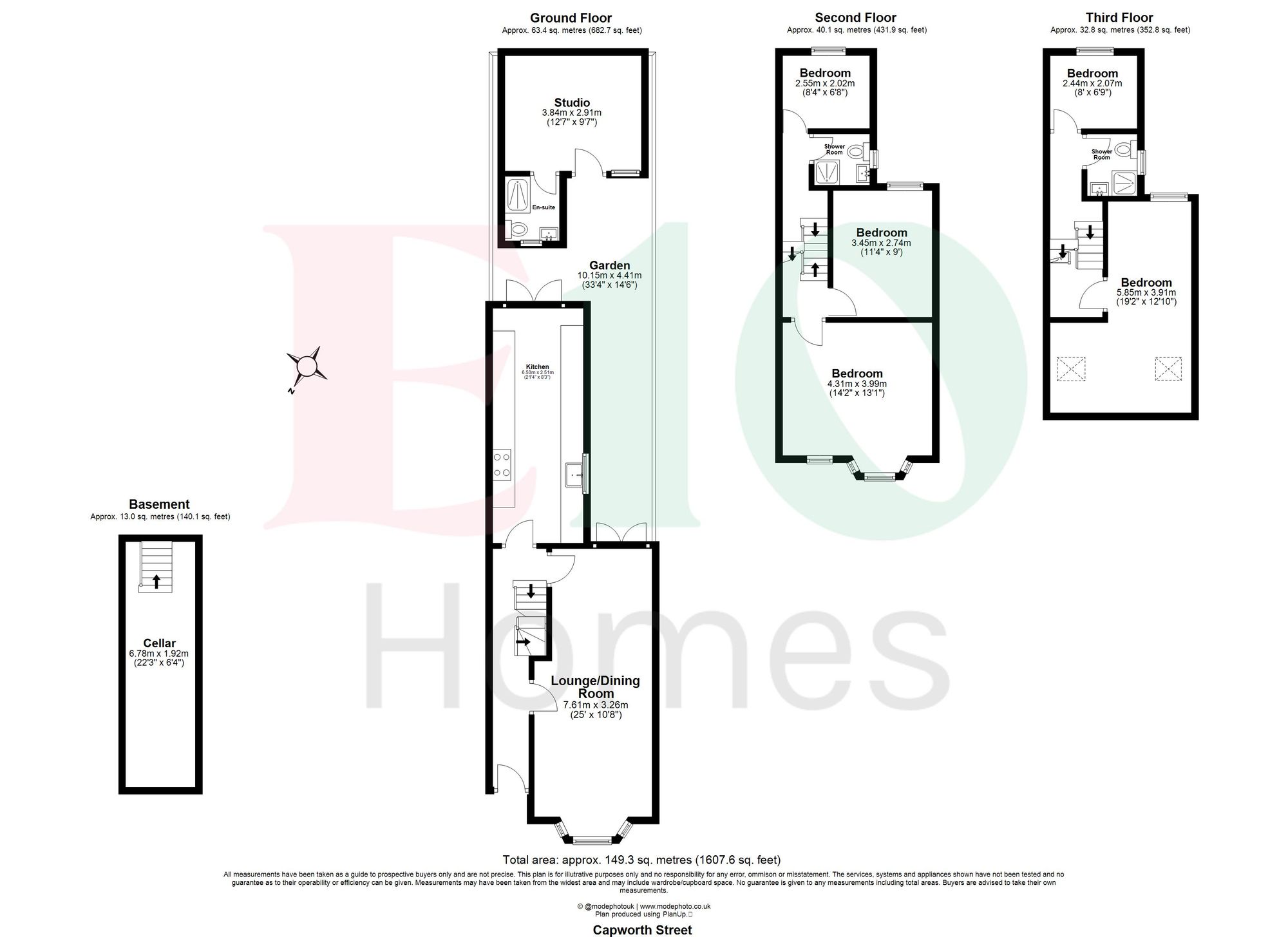 6 bed mid-terraced house for sale in Capworth Street, Leyton, E10 - Property floorplan