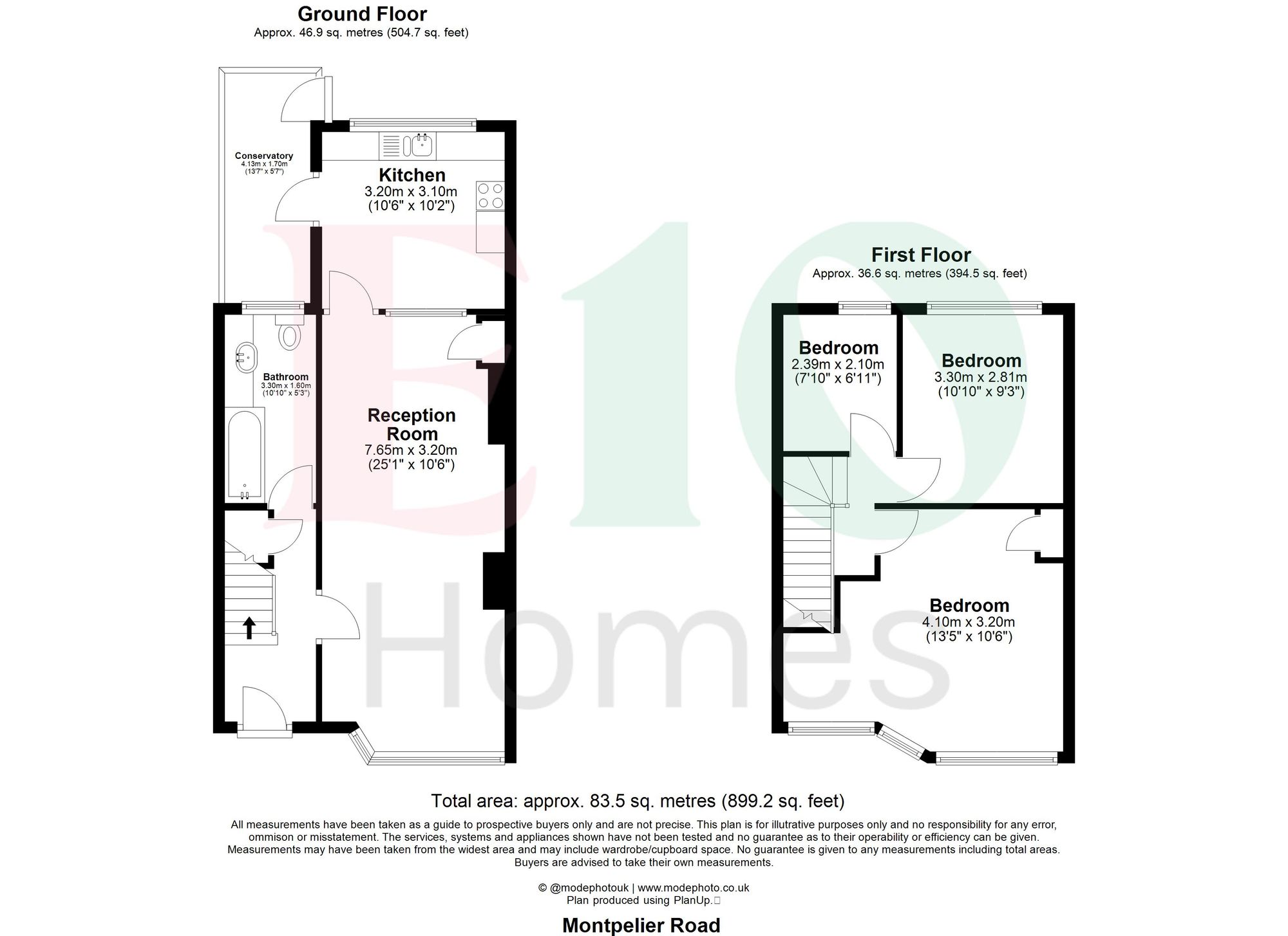 3 bed mid-terraced house for sale in Montpelier Gardens, London, E6 - Property floorplan