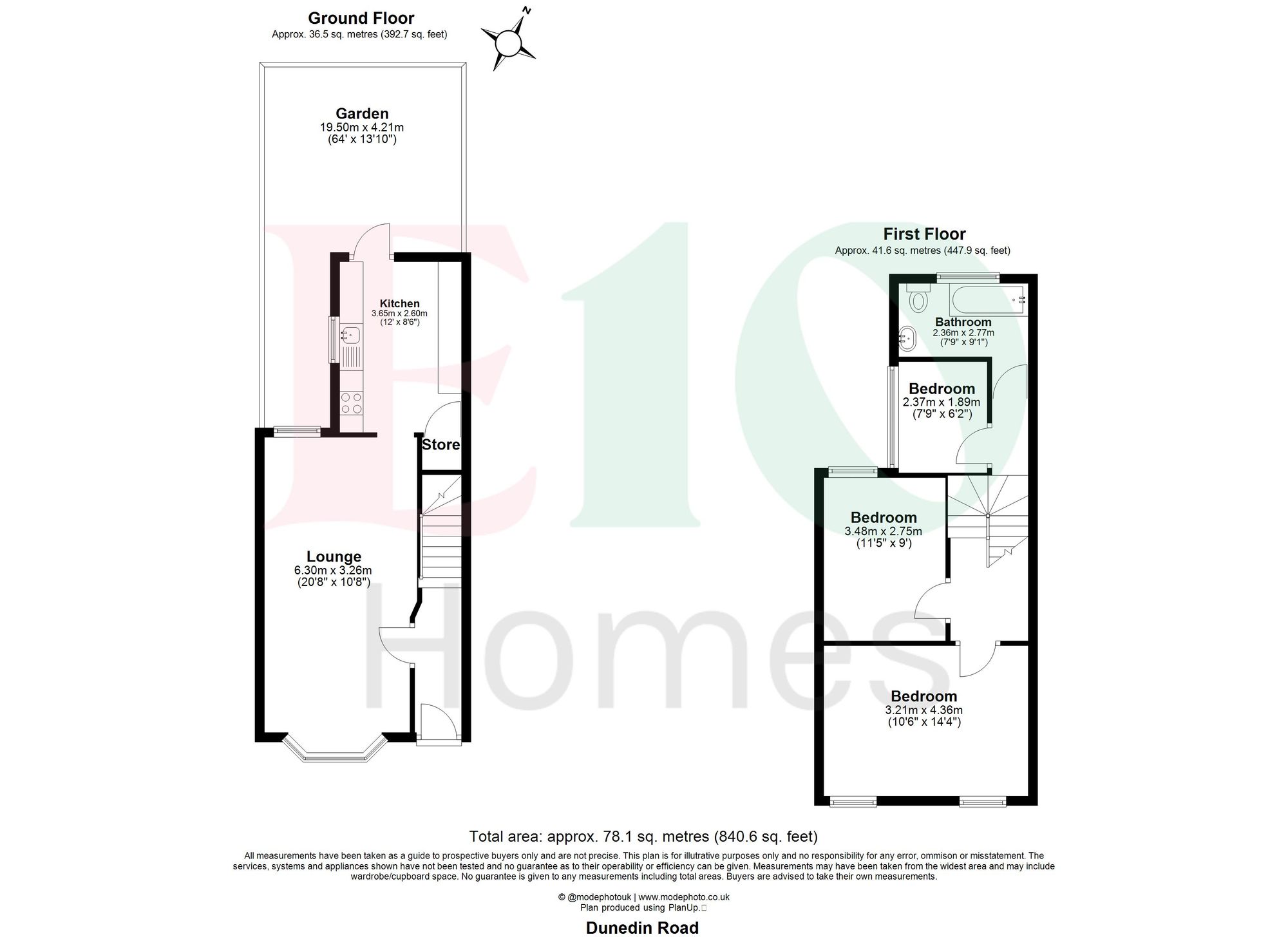 3 bed terraced house for sale in Dunedin Road, Leyton E10 - Property floorplan