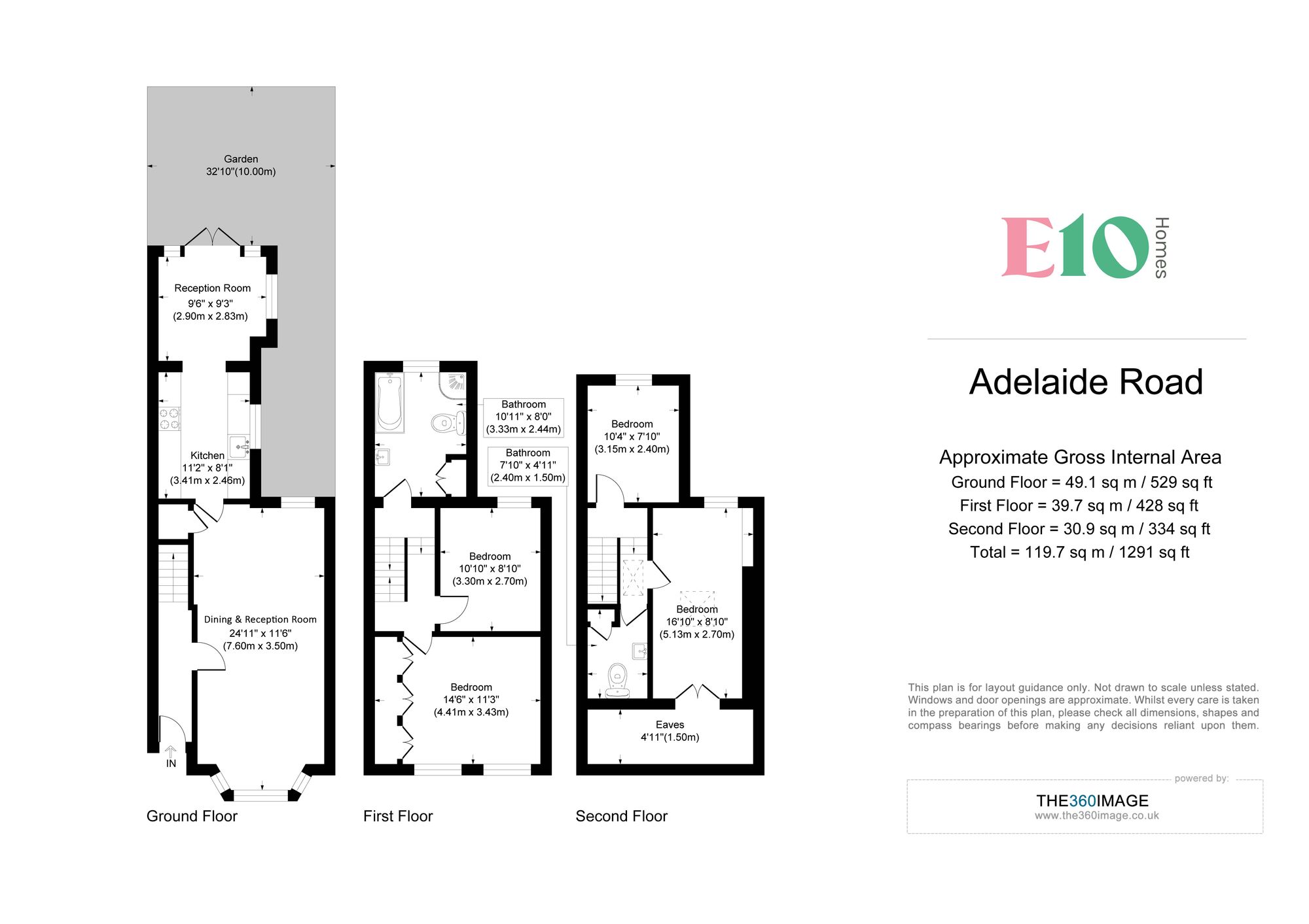 4 bed mid-terraced house for sale in Adelaide Road, Leyton, E10 - Property floorplan