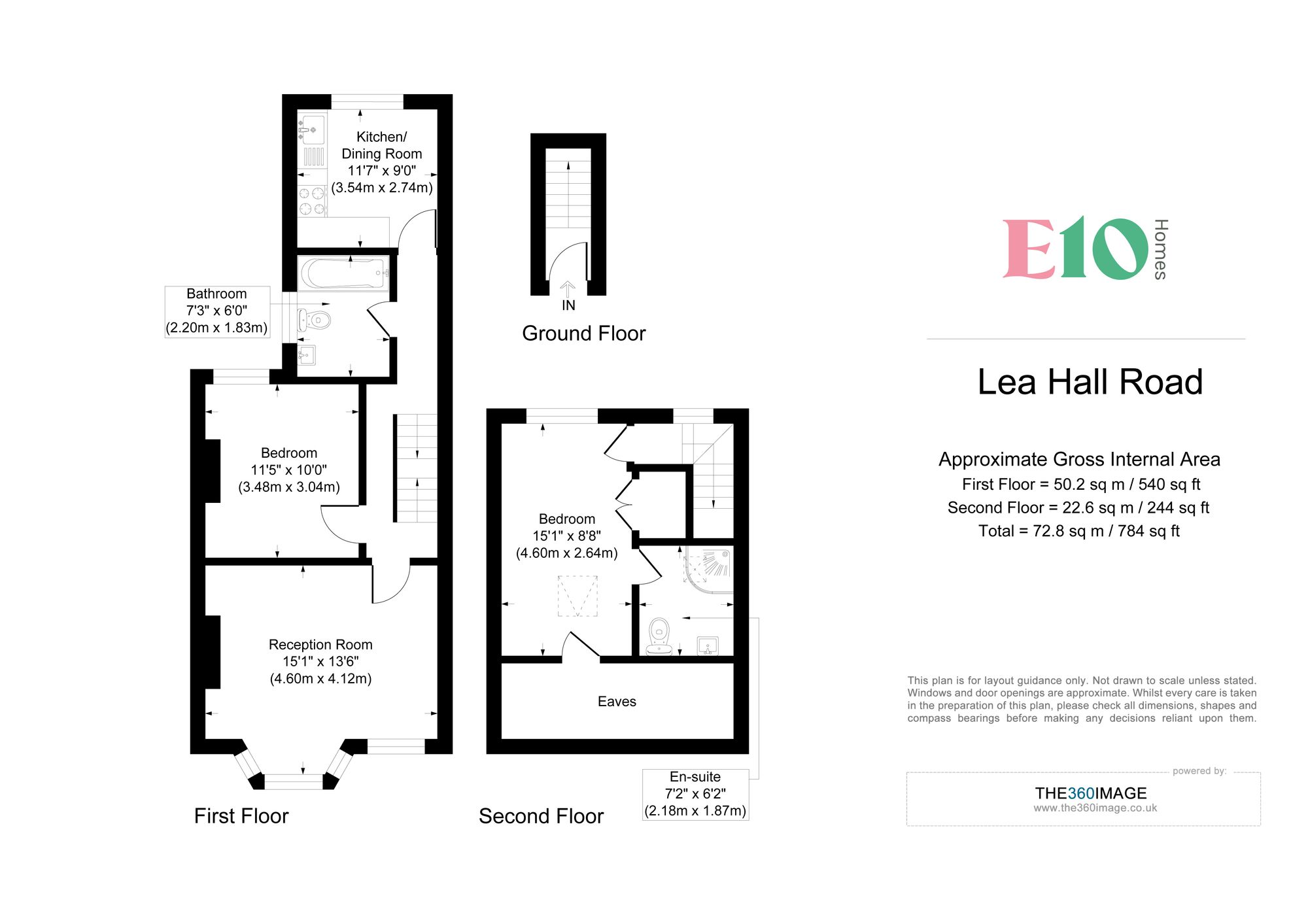 2 bed flat for sale in Lea Hall Road, Leyton, E10 - Property floorplan