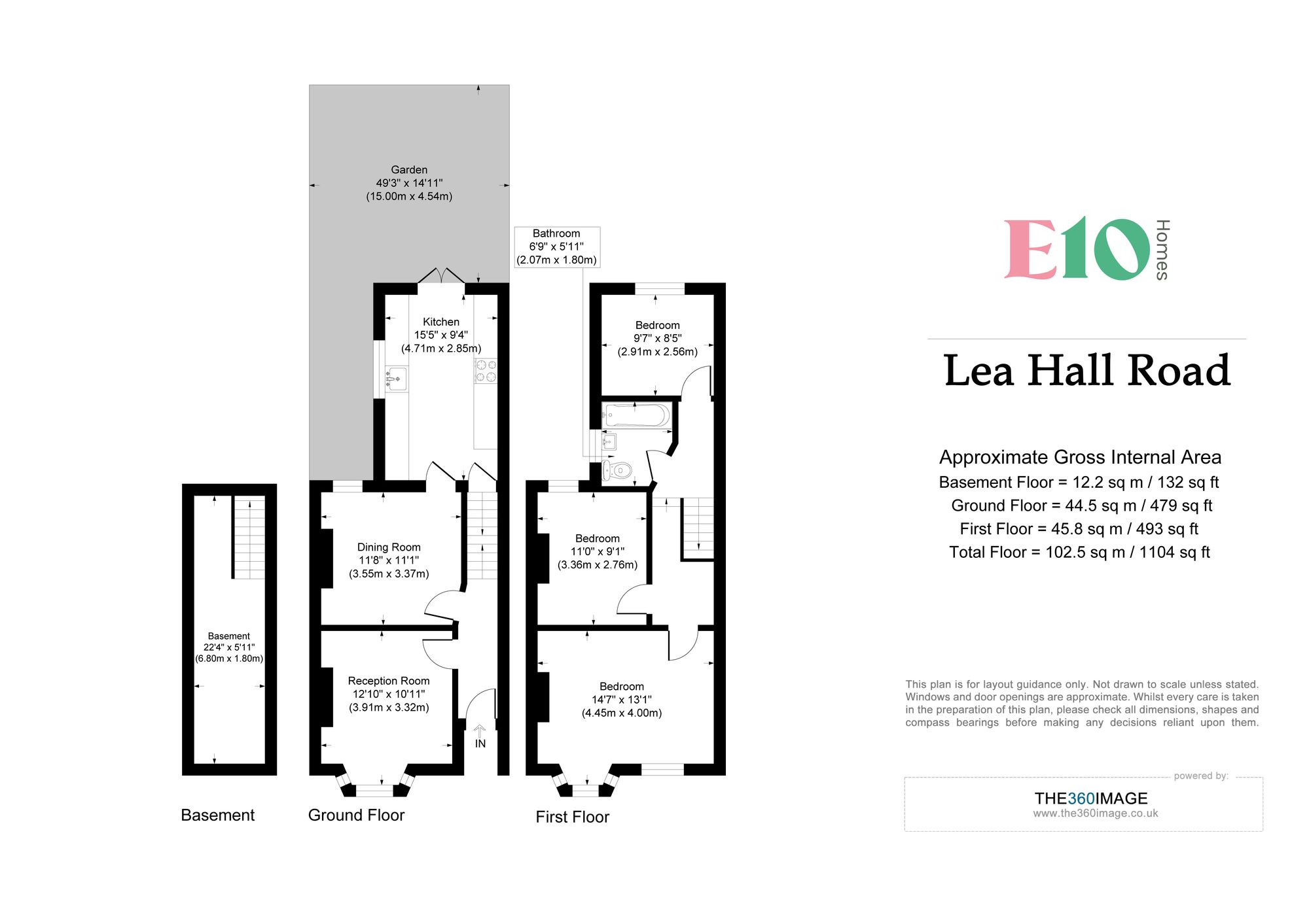 3 bed end of terrace house for sale in Lea Hall Road, London, E10 - Property floorplan