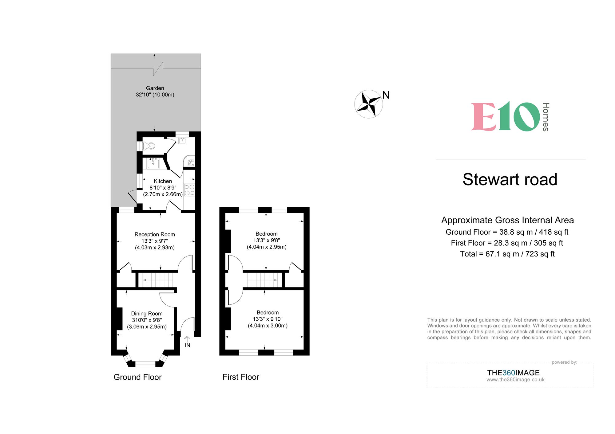 2 bed house to rent in Stewart Road, Leytonstone, E15 - Property floorplan