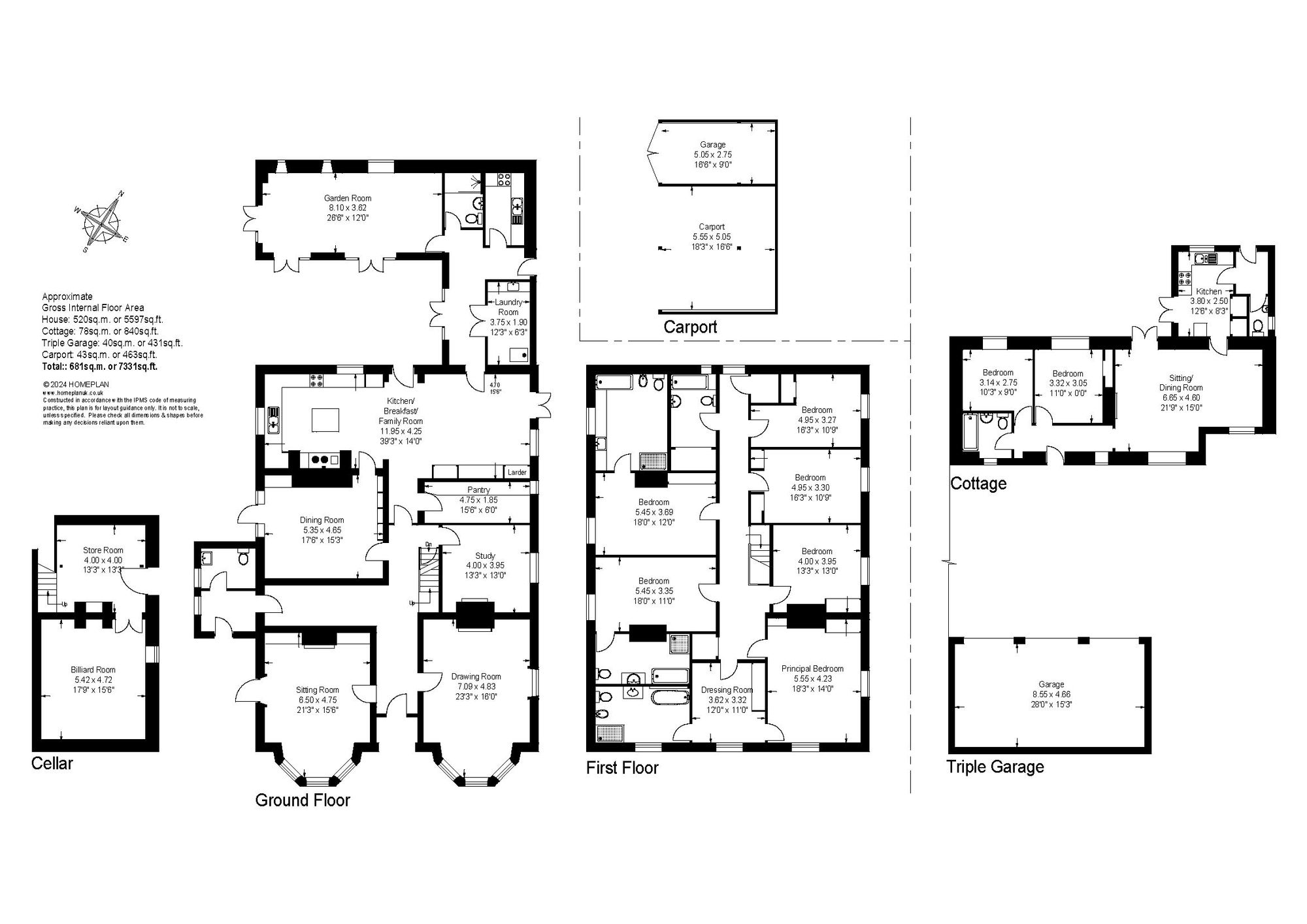 7 bed detached house for sale in Milston, Nr. Salisbury SP4 8HT - Property floorplan