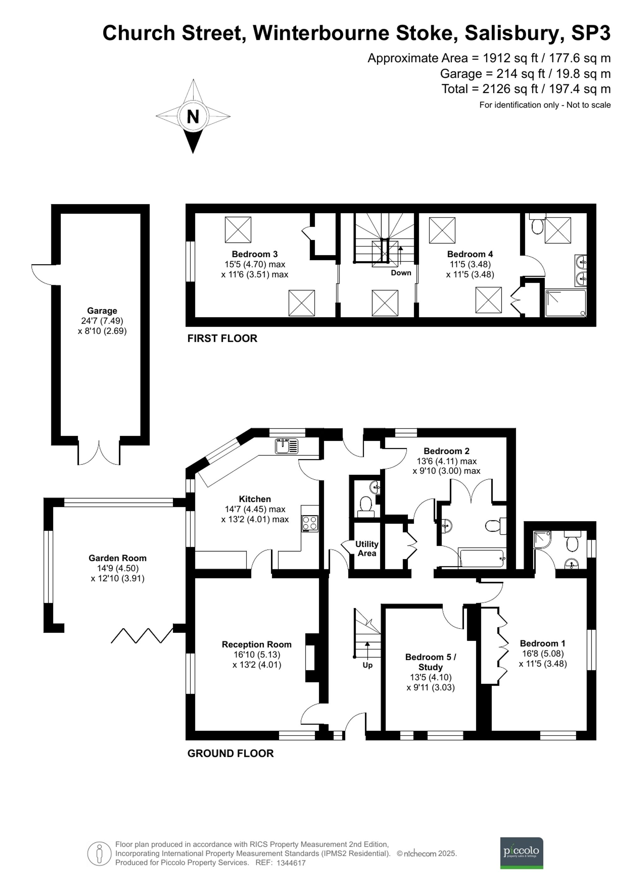 5 bed character property for sale in Church Street, Winterbourne Stoke, SP3 - Property floorplan