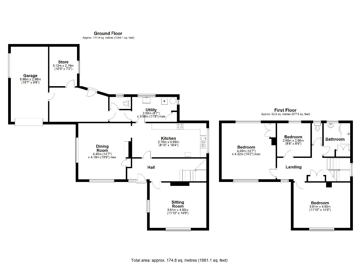 3 bed detached house to rent in Cranway, Rockbourne - Property floorplan