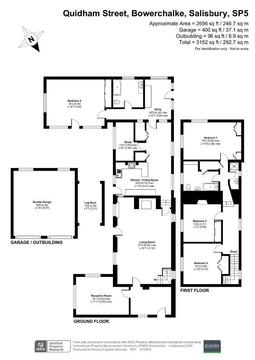 4 bed detached house to rent in Holly Tree Cottage, Bowerchalke - Property floorplan