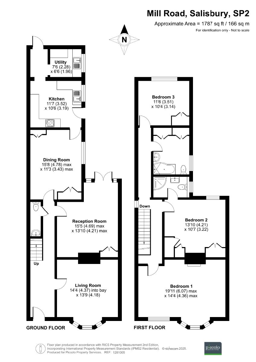 3 bed detached house to rent in Mill Road, Salisbury - Property floorplan
