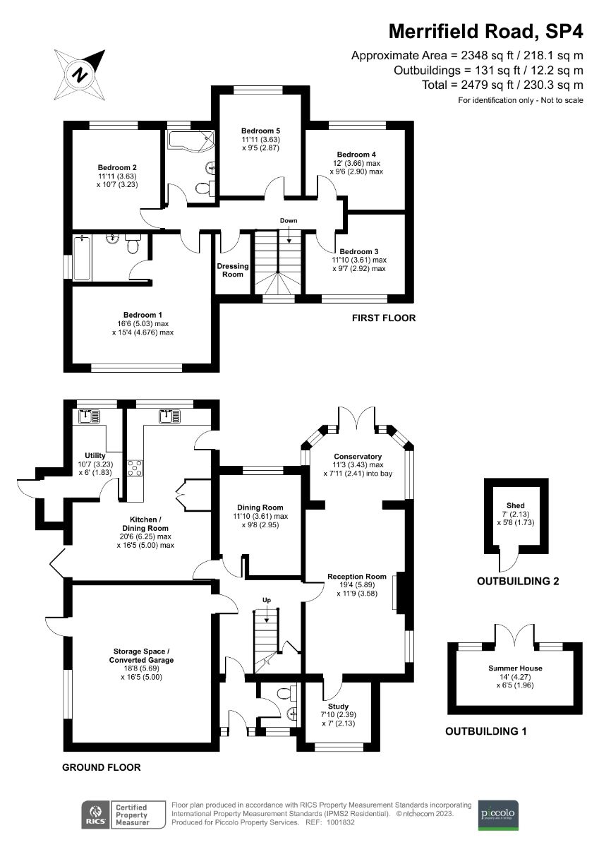 5 bed detached house for sale in Merrifield Road, Ford - Property floorplan