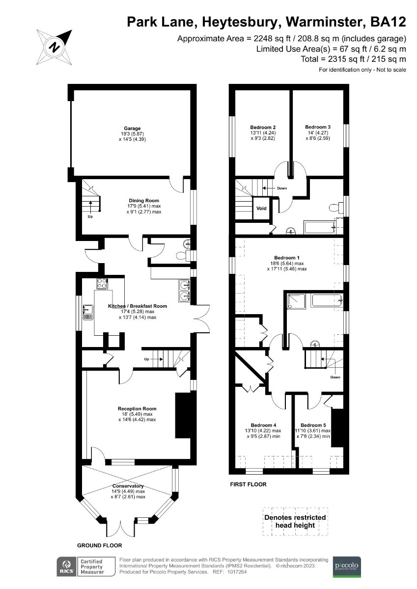 5 bed detached house for sale in Park Lane, Heytesbury, Warminster - Property floorplan