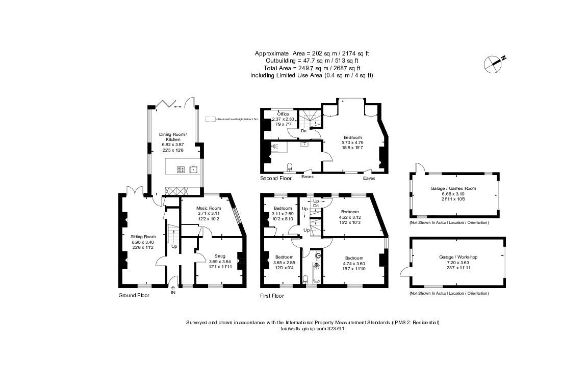 5 bed end of terrace house for sale in North Street, Wilton, Salisbury - Property floorplan