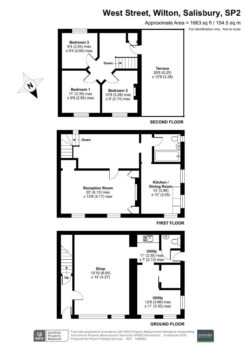 3 bed character property for sale in 31 West Street, Wilton, Salisbury - Property floorplan