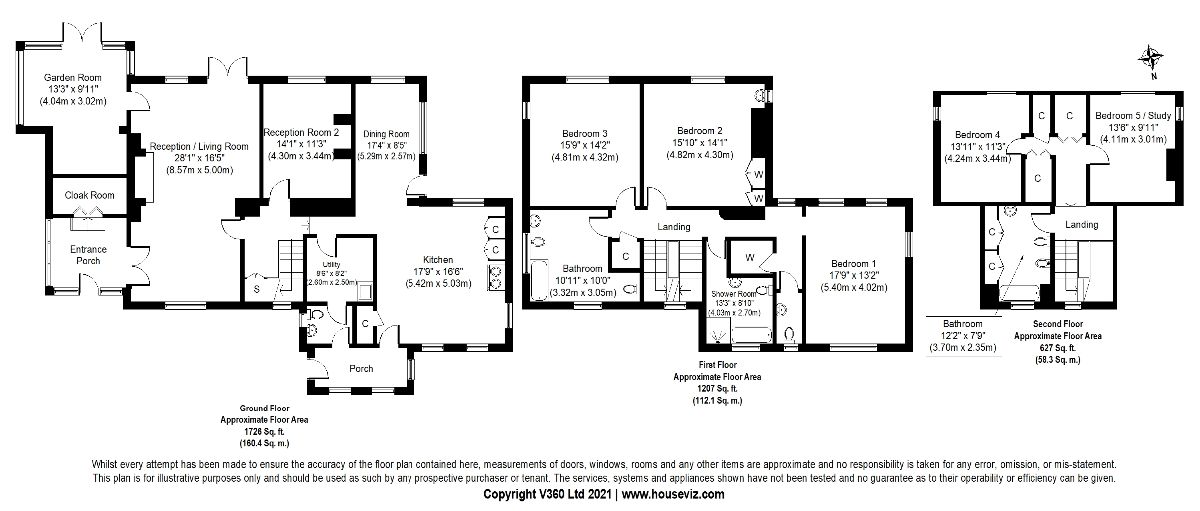 5 bed detached house for sale in Panters, Sutton Mandeville, Salisbury - Property floorplan