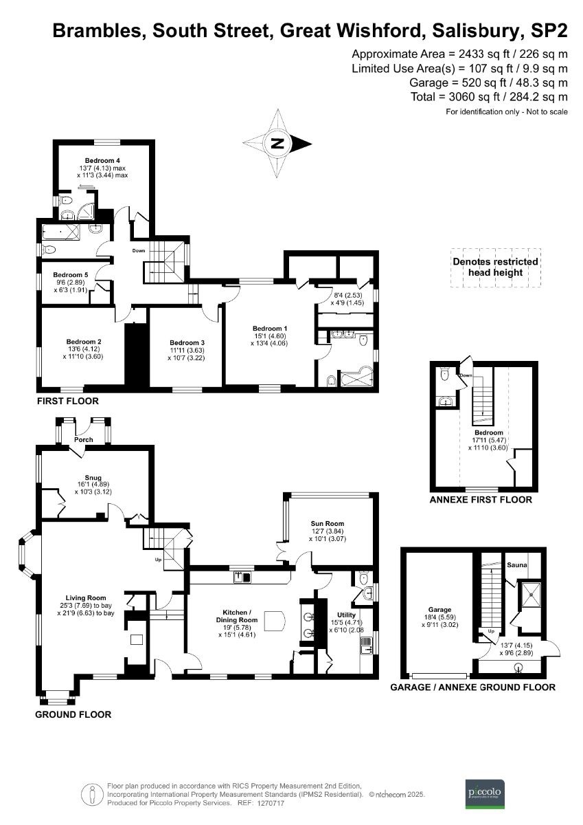 5 bed character property for sale in Brambles, South Street, Great Wishford, Salisbury - Property floorplan