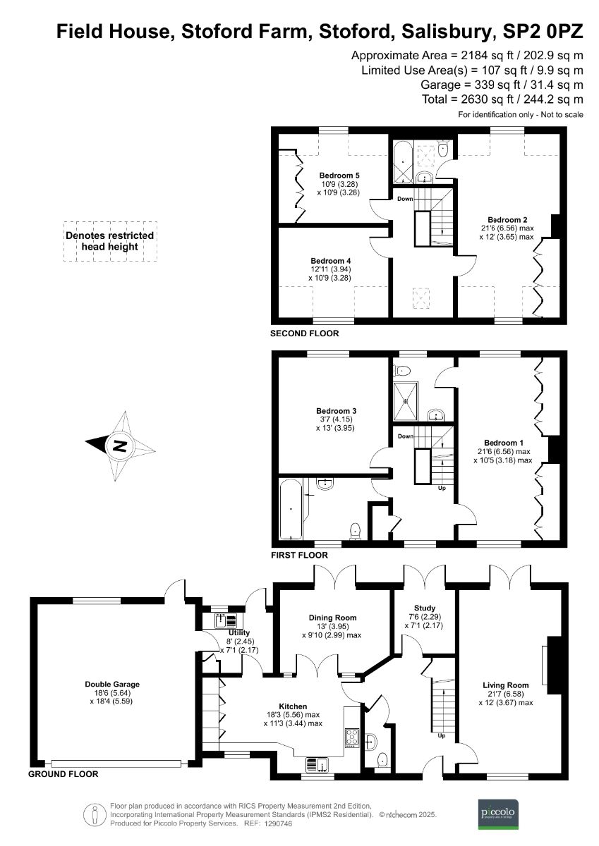 5 bed detached house for sale in Field House, Stoford Farm, Stoford, Salisbury - Property floorplan