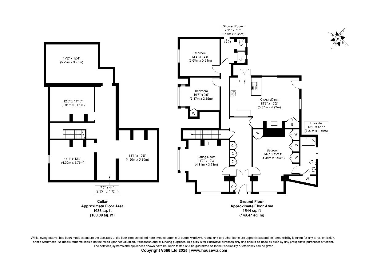 3 bed character property for sale in Bridge House, Tisbury, Salisbury - Property floorplan