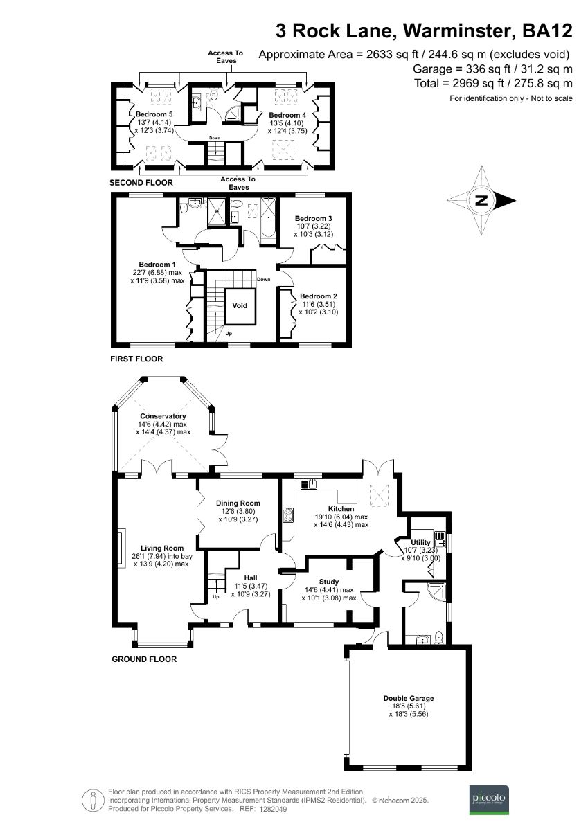 5 bed house for sale in Rock Lane, Warminster - Property floorplan