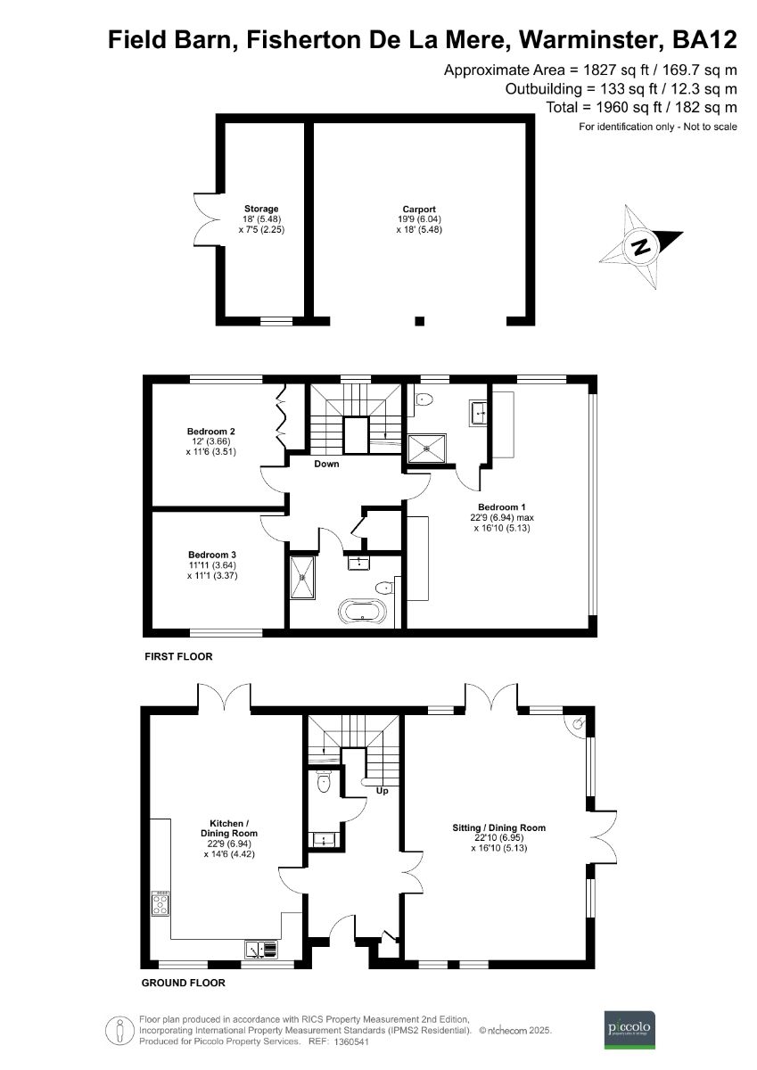 3 bed character property for sale in Field Barn, Fisherton De La Mere, Warminster - Property floorplan
