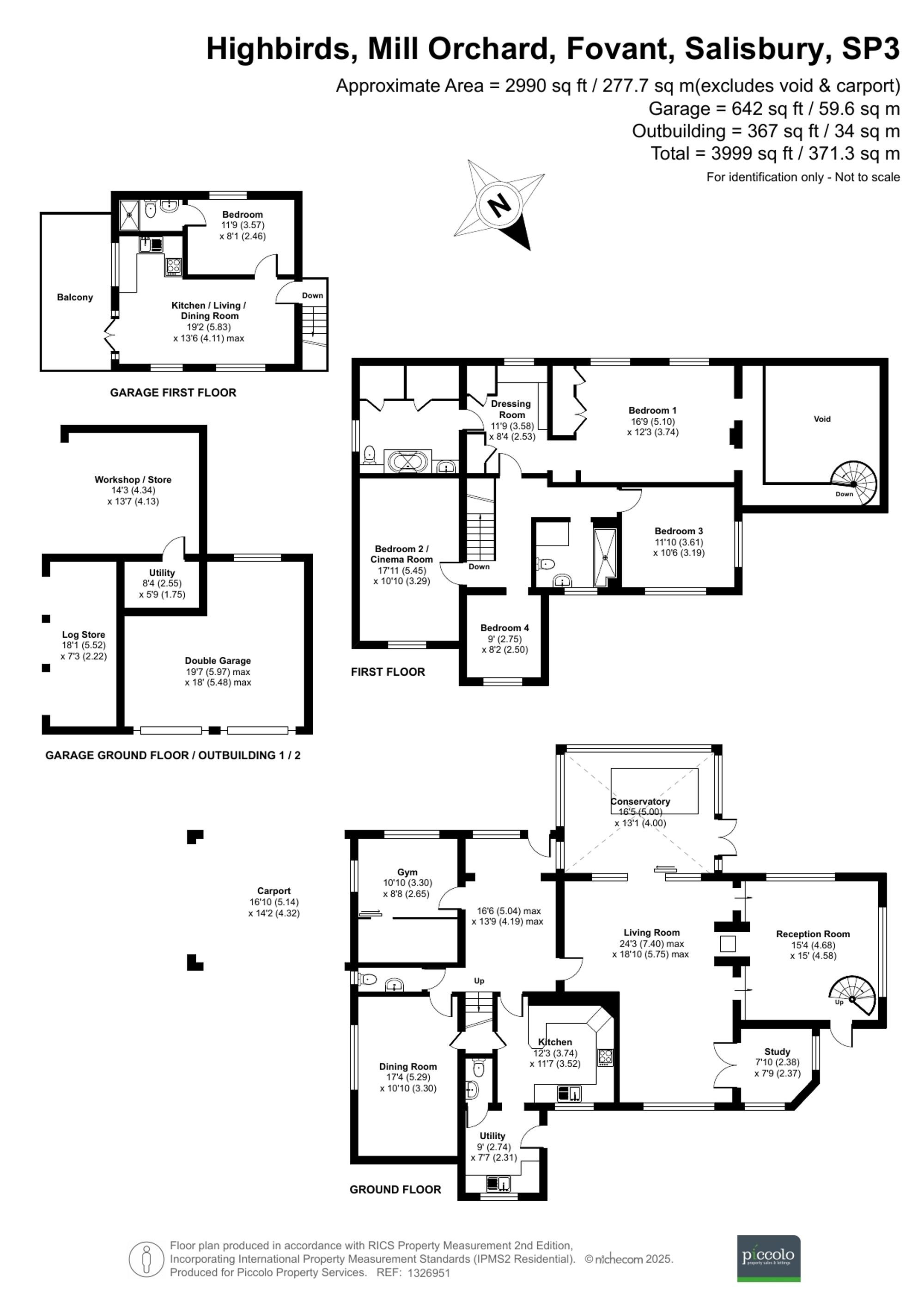 5 bed detached house for sale in Mill Orchard, Fovant, SP3 - Property floorplan