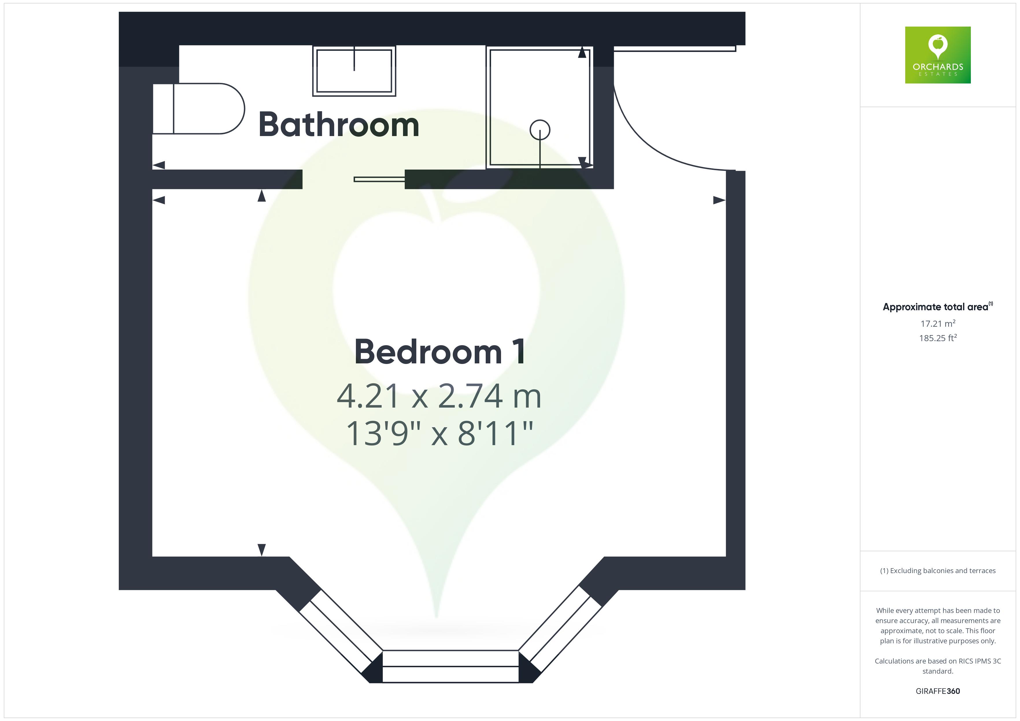 1 bed to rent in Sherborne Road, Yeovil - Property floorplan