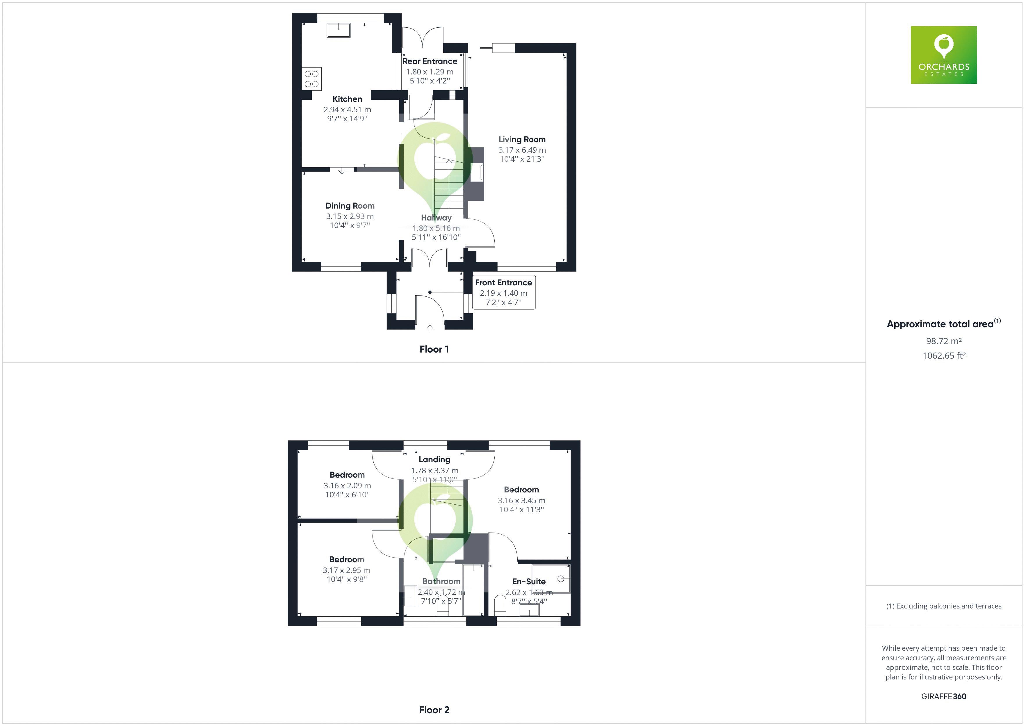 3 bed house to rent in Hamdon Close, Stoke-Sub-Hamdon - Property floorplan