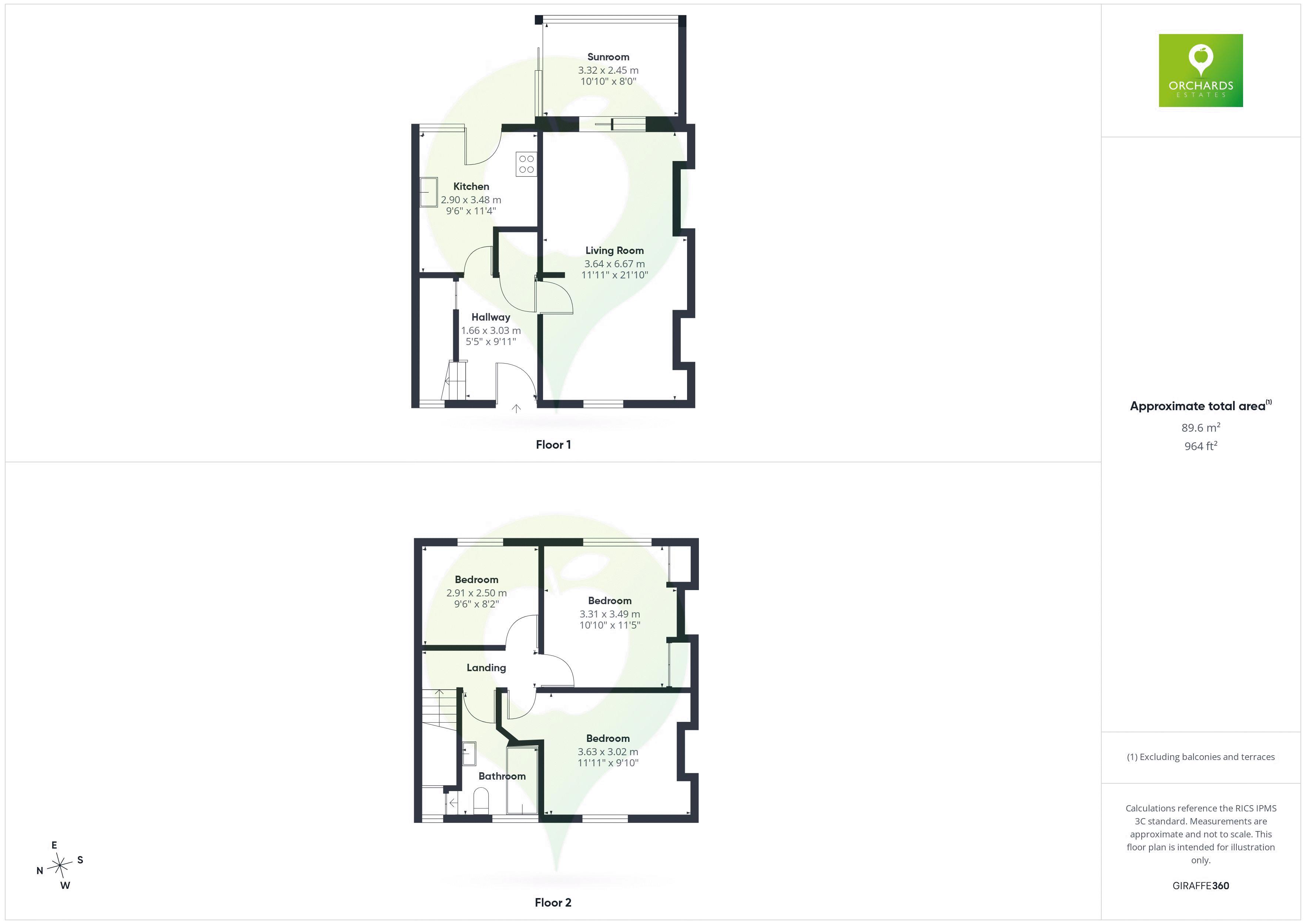 3 bed house to rent in Petters Way, Yeovil - Property floorplan