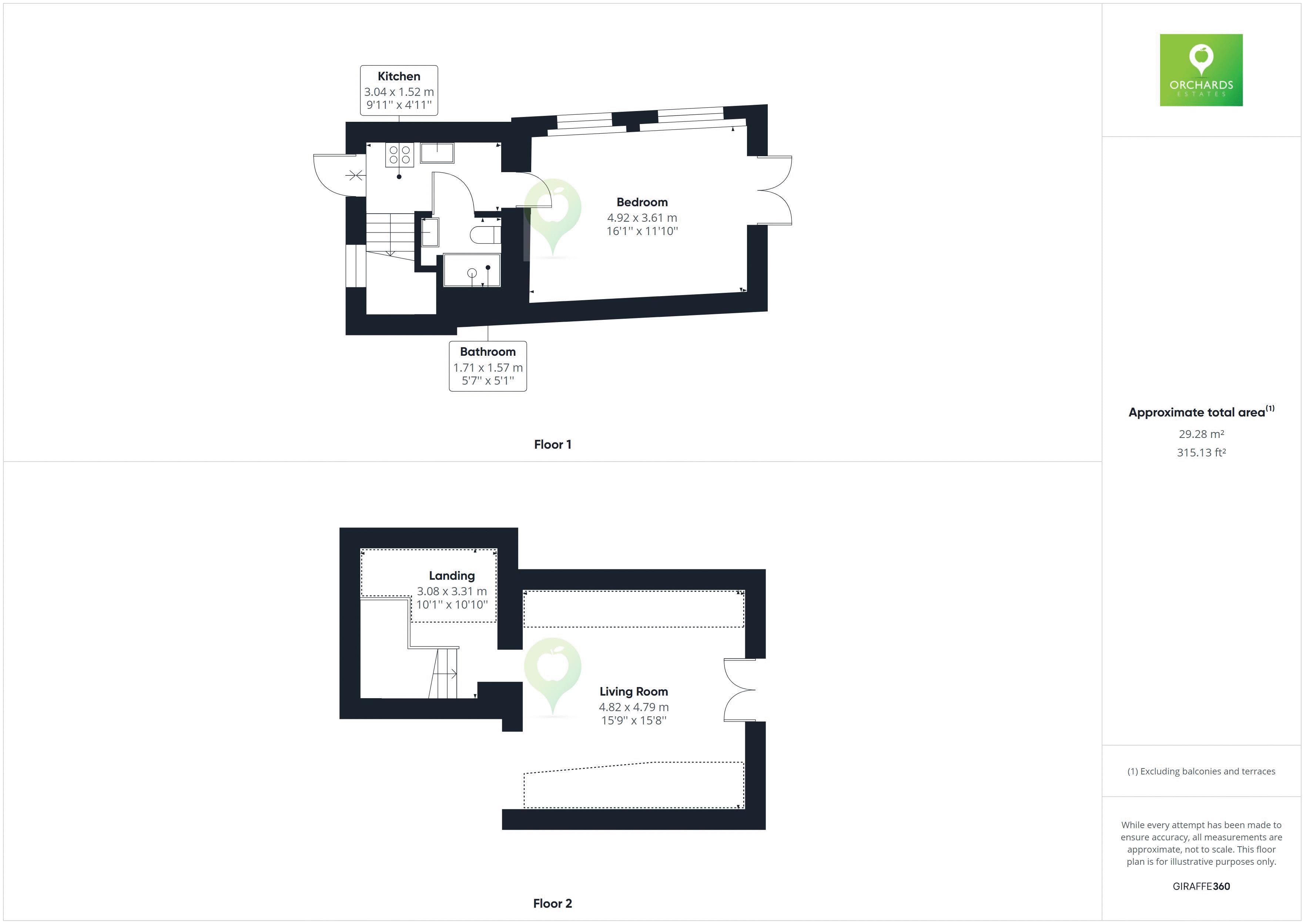 1 bed barn to rent in Stratton Farm, South Petherton - Property floorplan