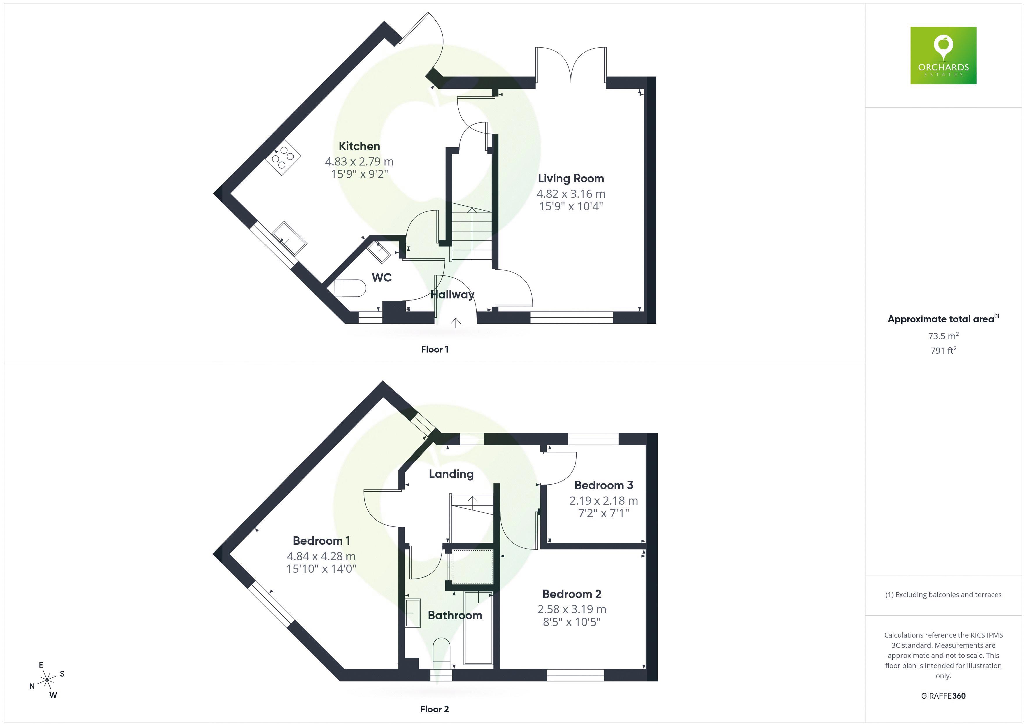 3 bed house to rent in Huish Lea, Langport - Property floorplan