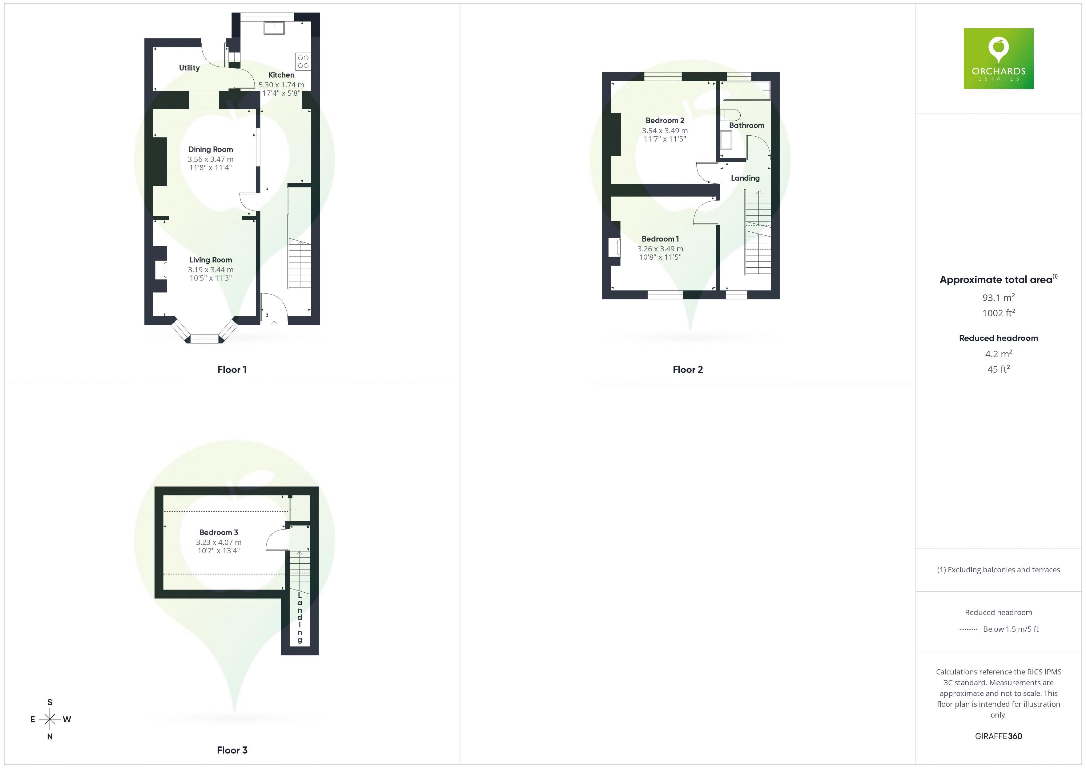 3 bed house for sale in Sherborne Road, Yeovil - Property floorplan