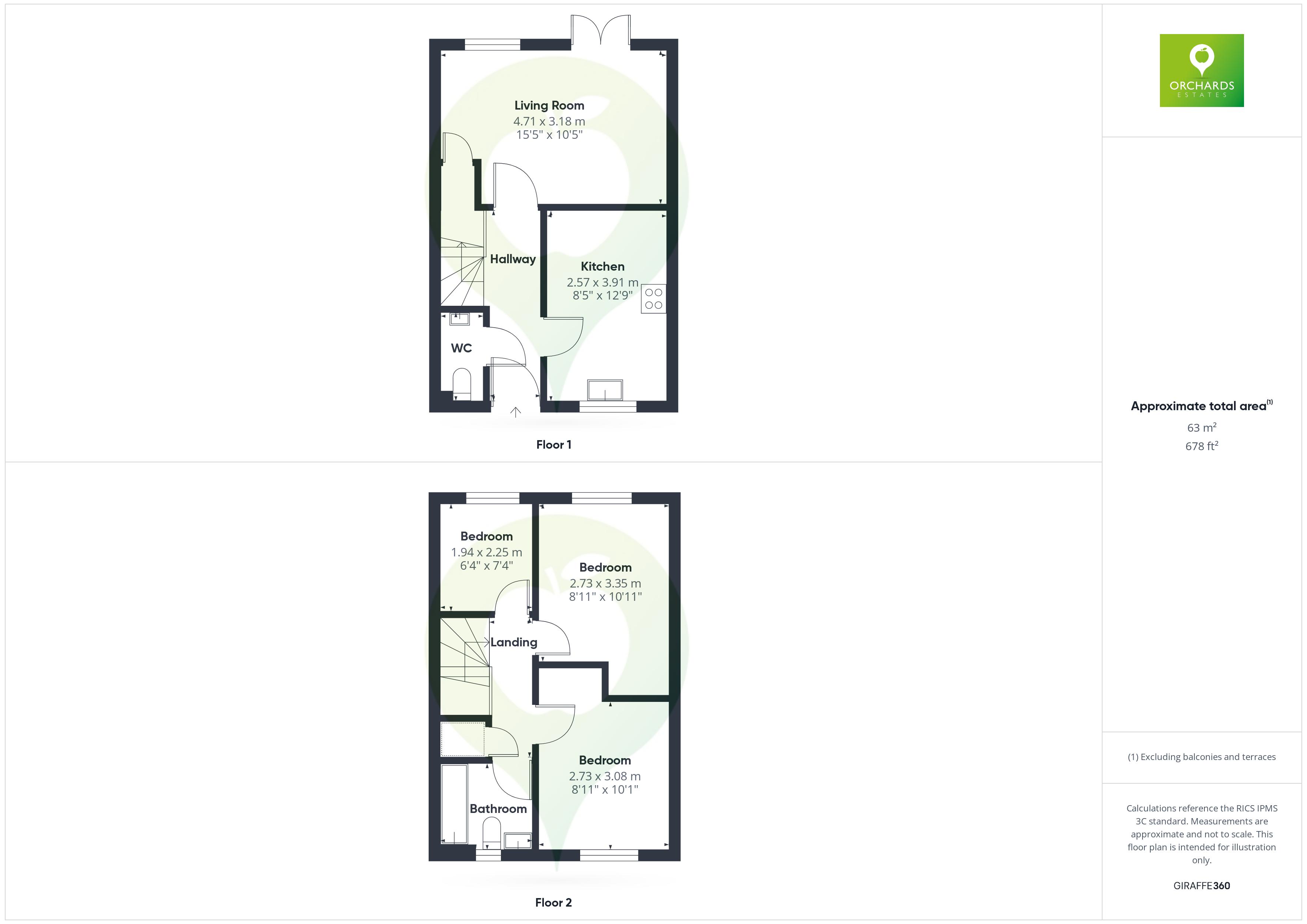 3 bed house for sale in Morley Road, Stoke-Sub-Hamdon - Property floorplan